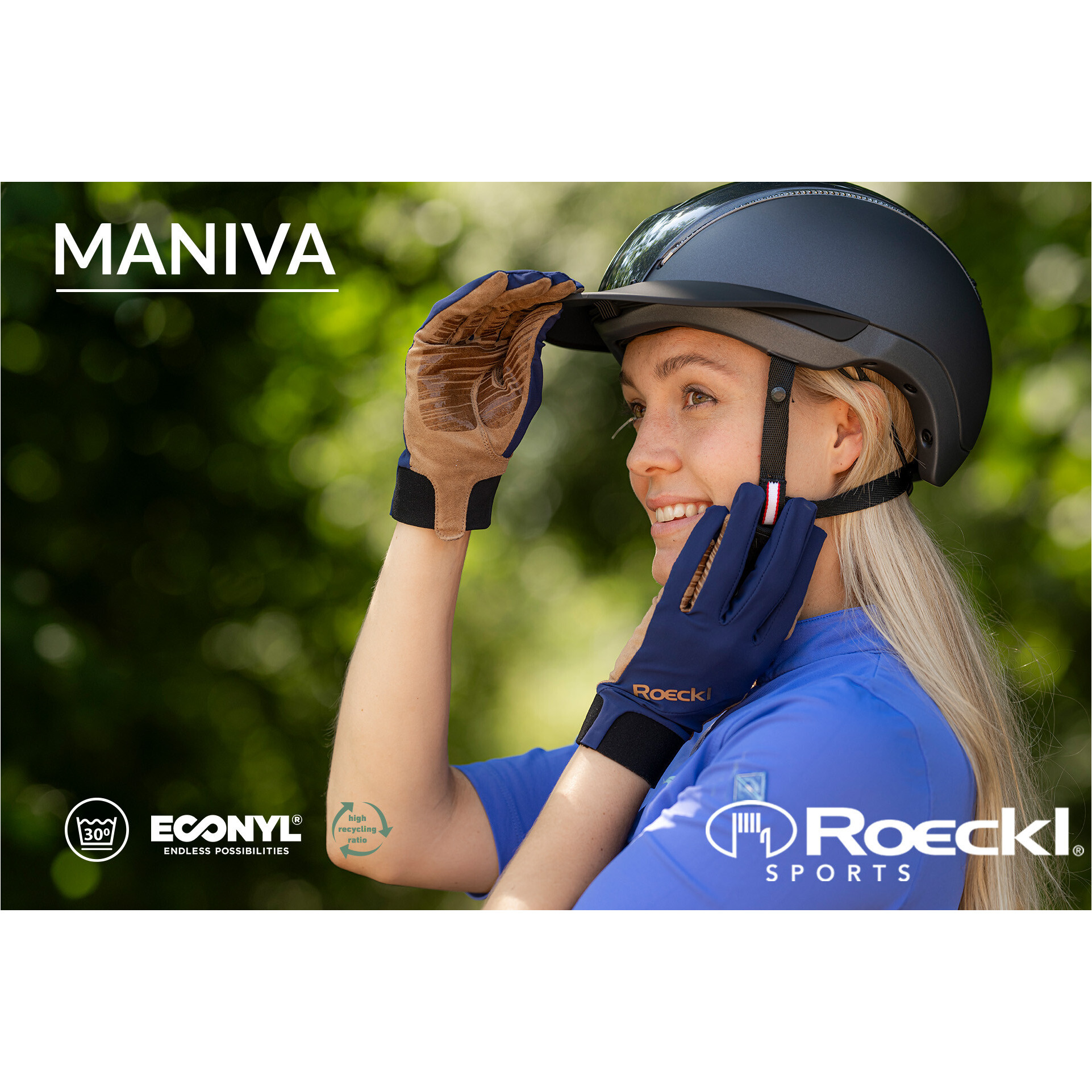 Reithandschuhe MANIVA patriot blue
