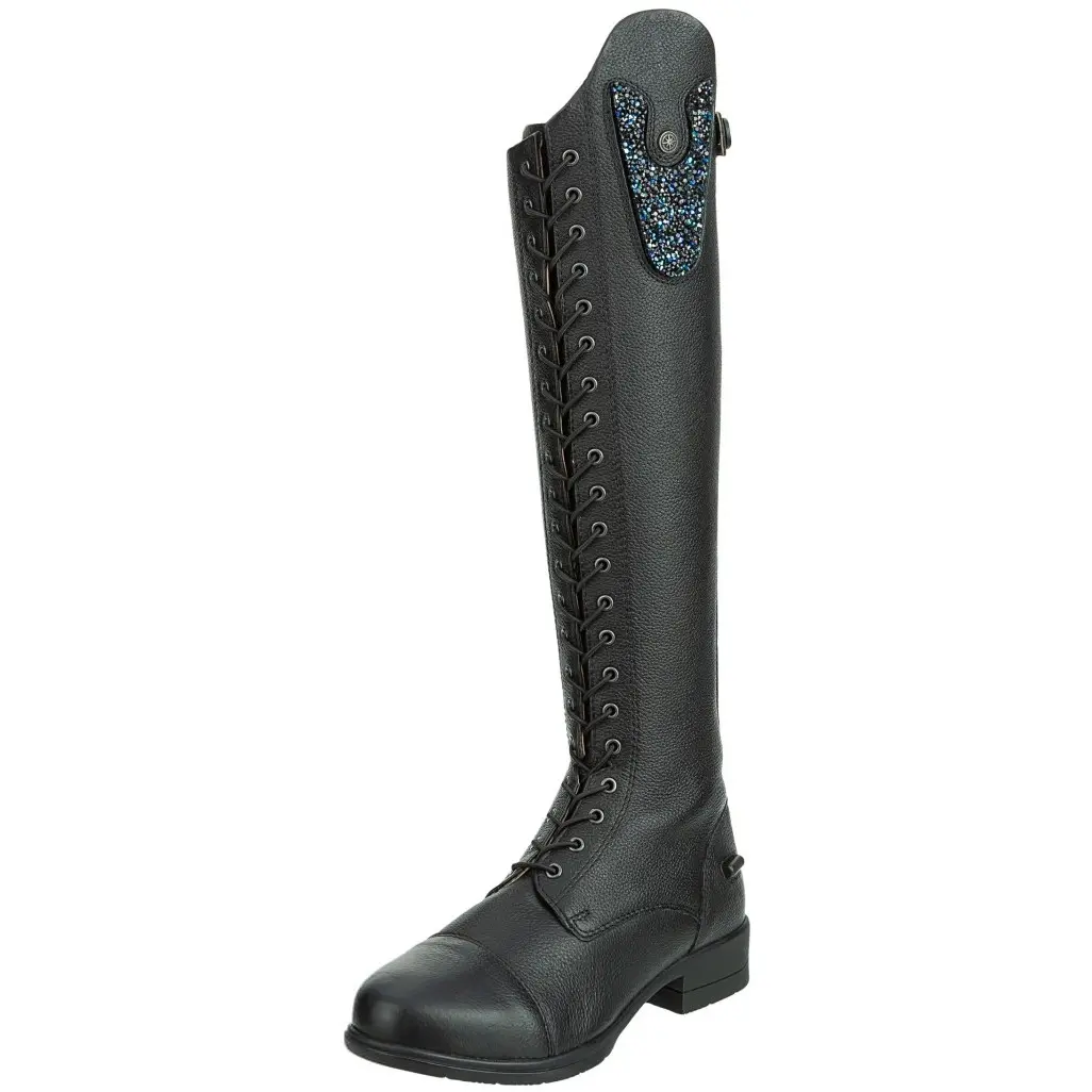 Kinder Reitstiefel NOVA KIDS FUN Polo CONVERTIBLE Echtleder schwarz