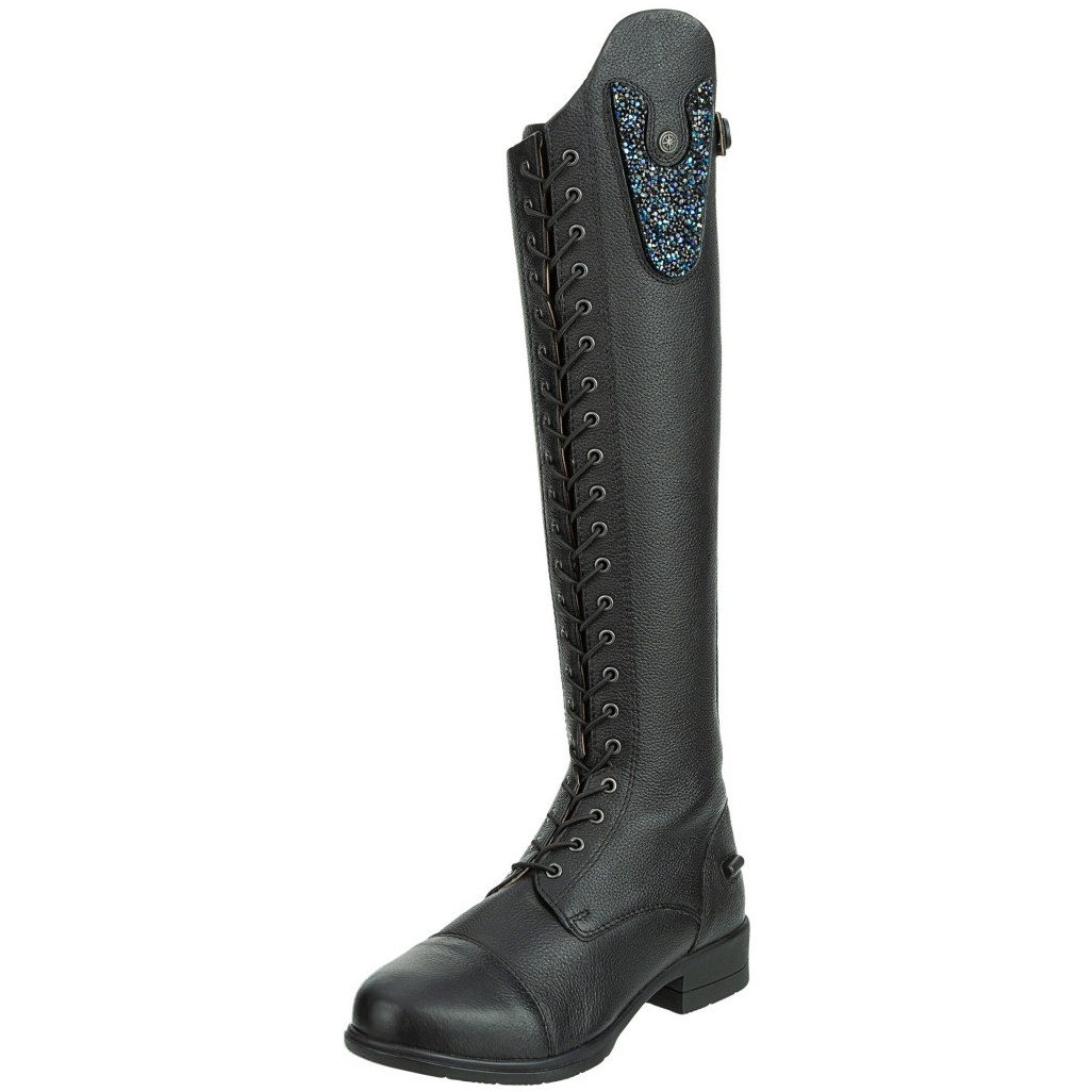 Kinder Reitstiefel NOVA KIDS FUN Polo CONVERTIBLE Echtleder schwarz