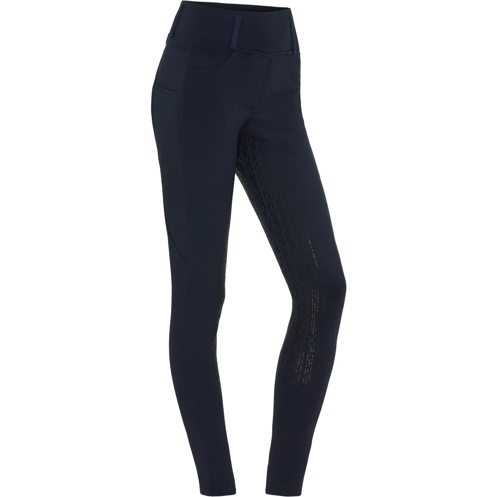 Damen Reitleggings Silikon Vollbesatz SHANNON navy