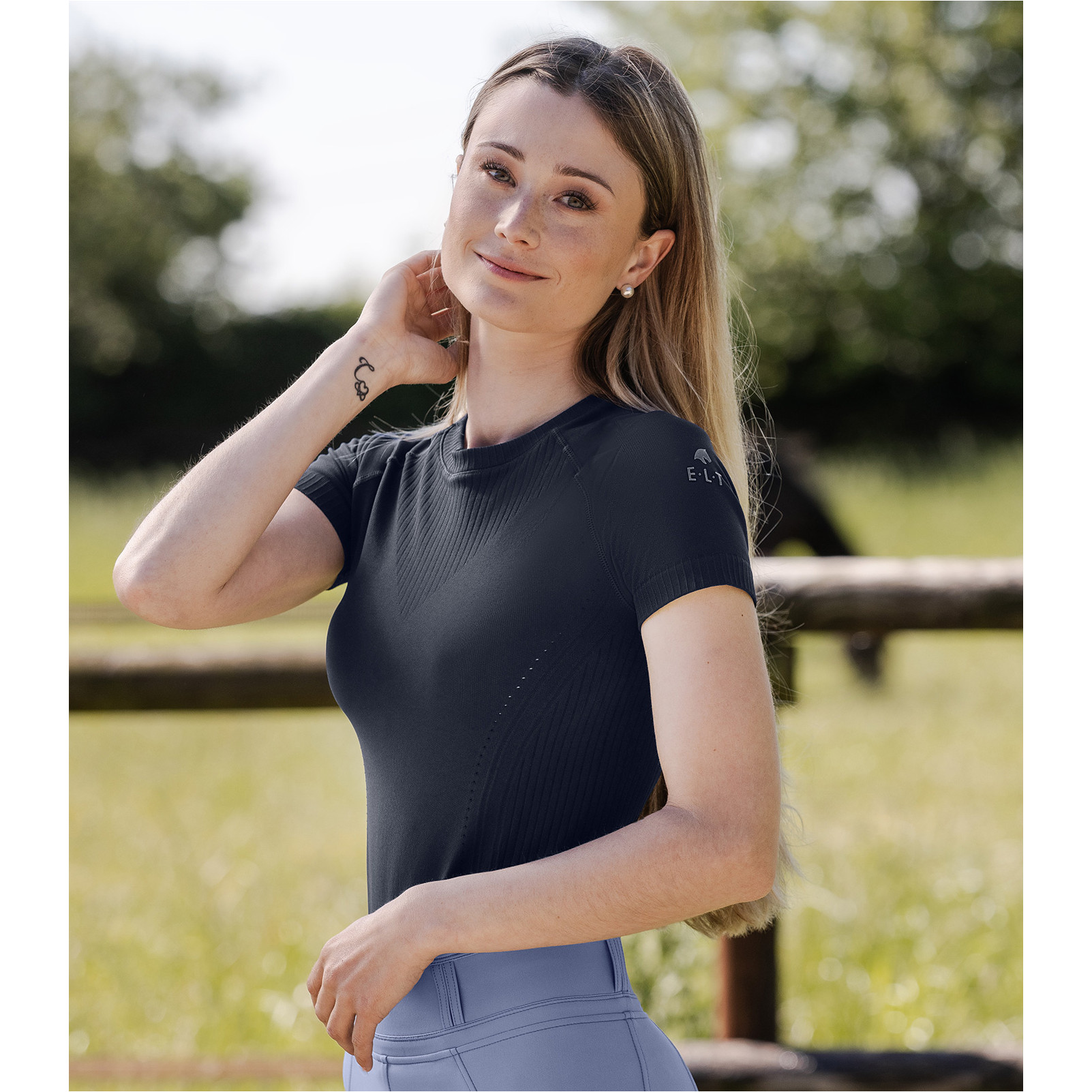 Damen Funktionsshirt 3D-Strick PISA tiefblau