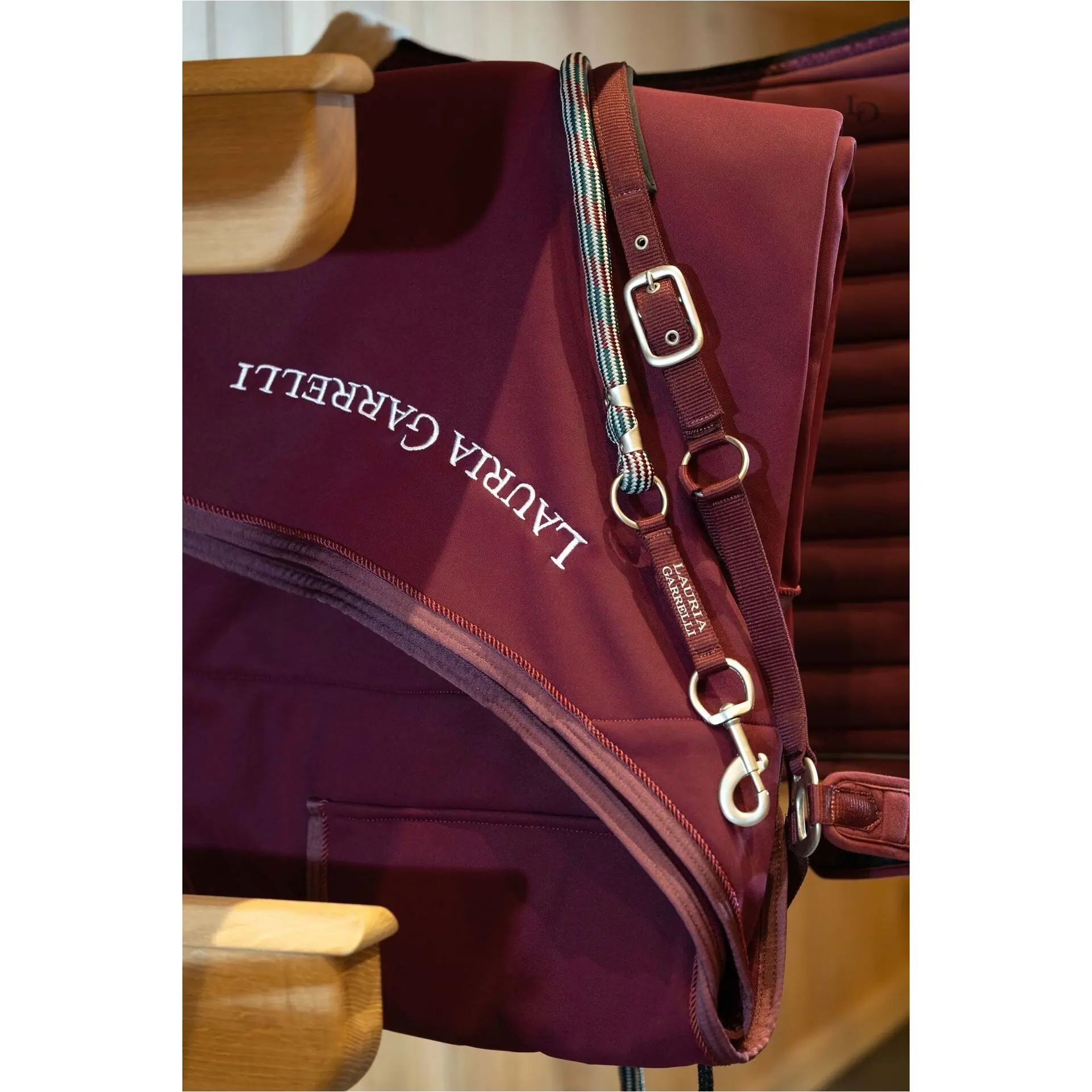 Führstrick mit Karabinerhaken LIVIGNO bordeaux Führstrick mit Karabinerhaken LIVIGNO bordeaux