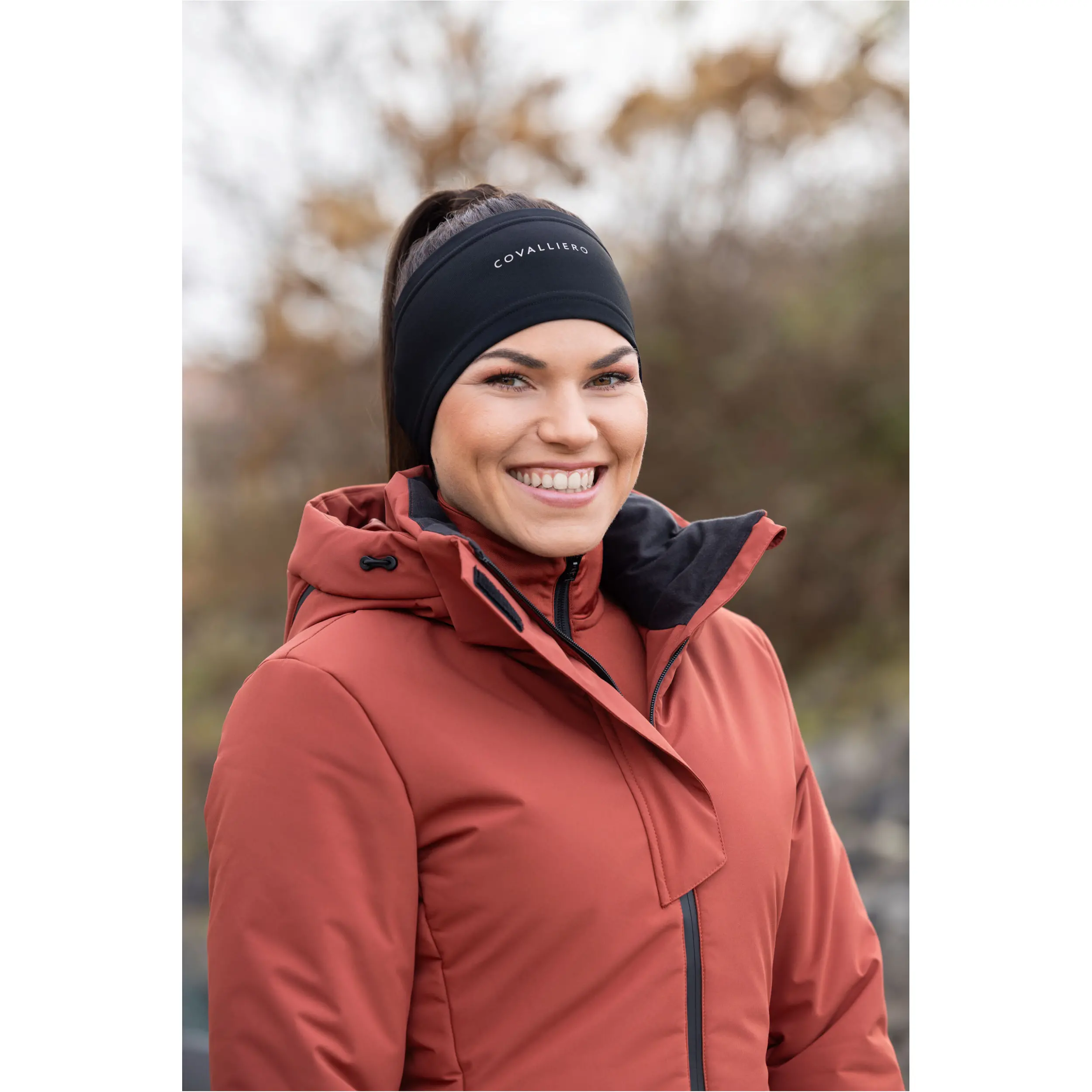 Damen Stirnband dünn H/W 2025 black