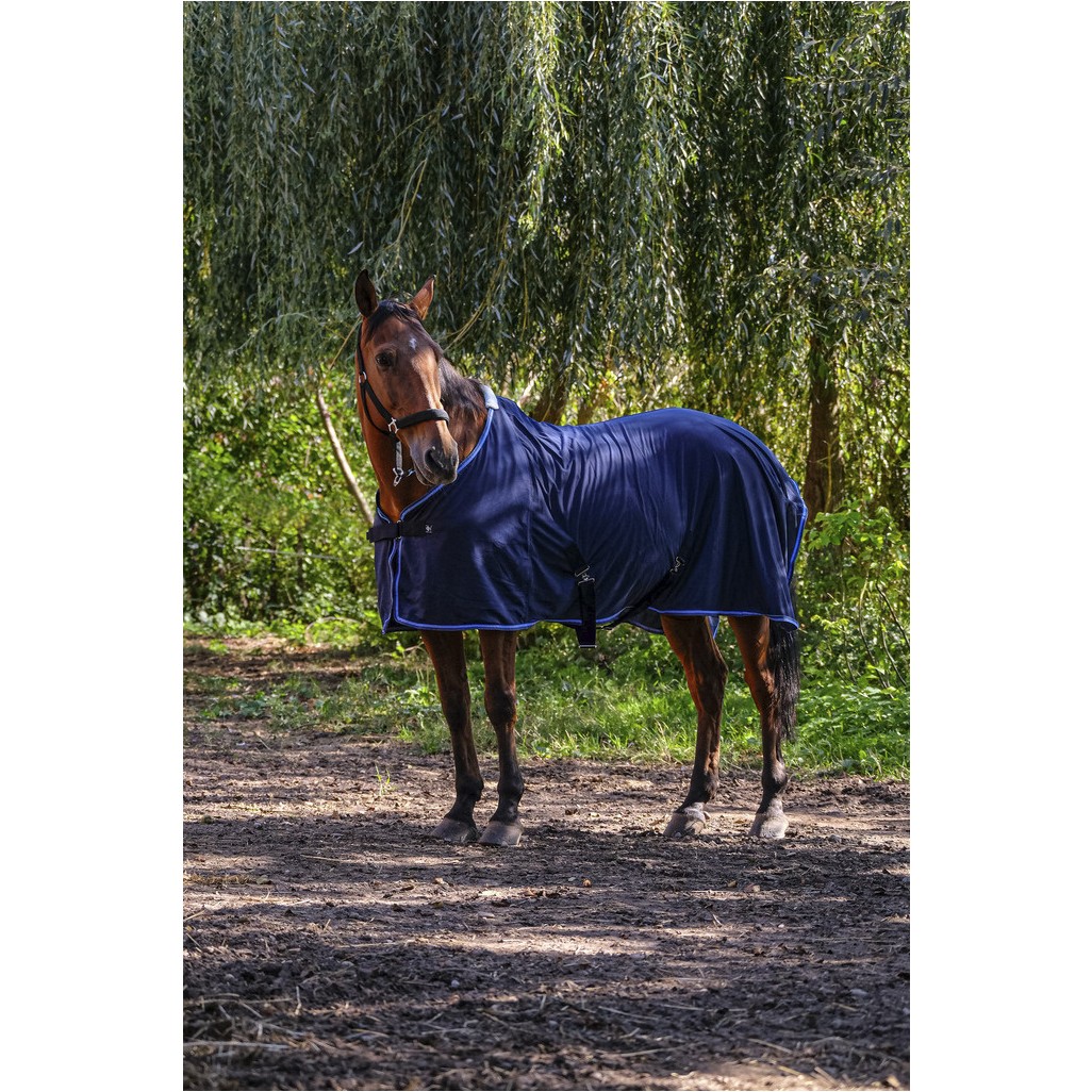 Abschwitzdecke mit feinem Netzgewebe marineblau Abschwitzdecke mit feinem Netzgewebe marineblau