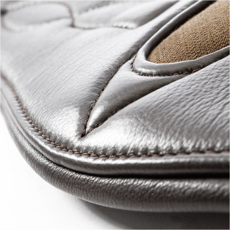 Ledersattelgurt mit Elast COMFORT Softleder braun