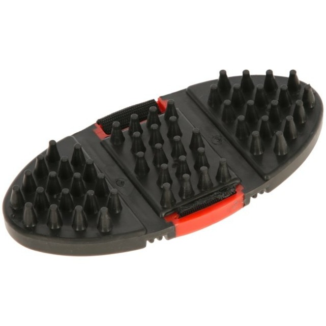 Noppenstriegel Flex3 rot/schwarz