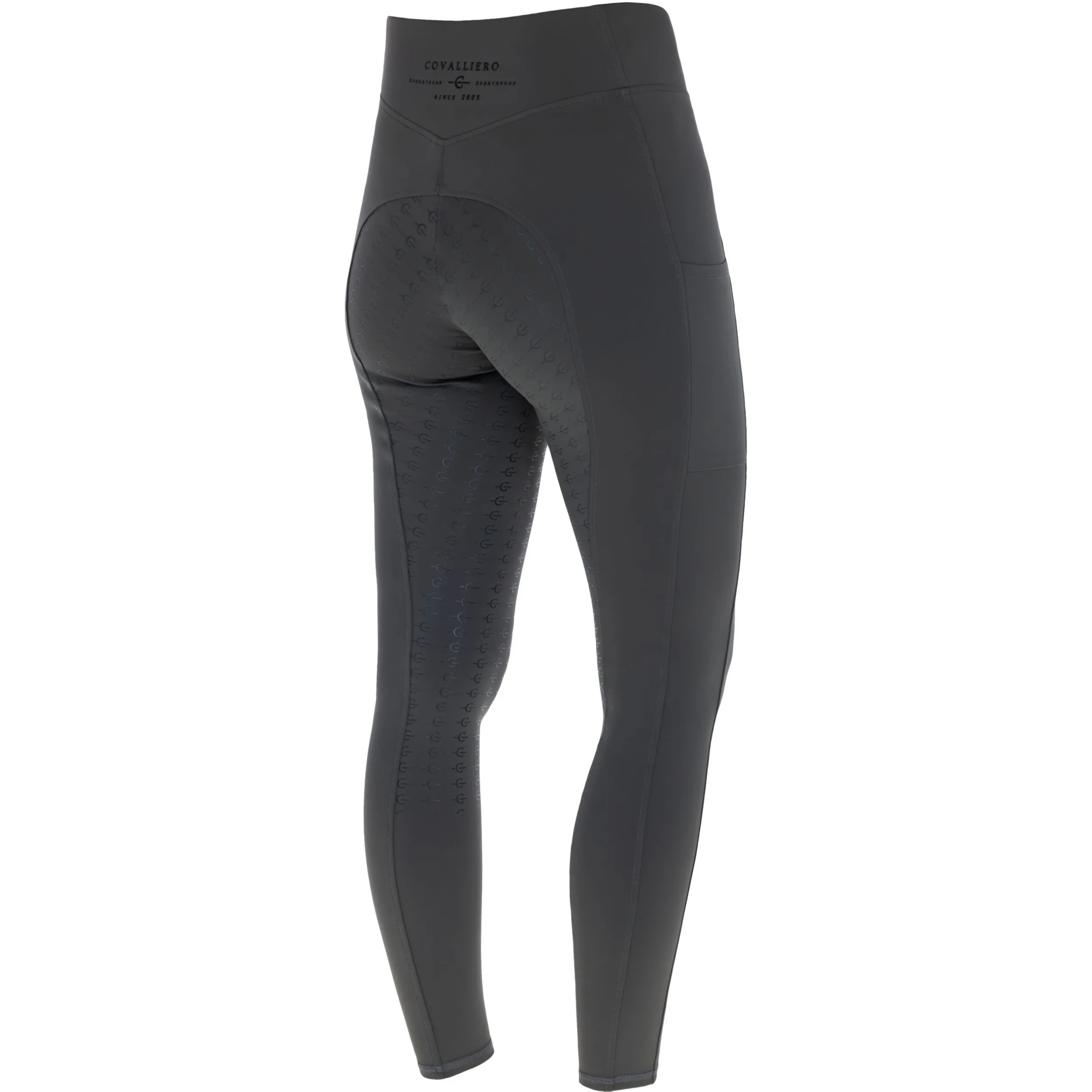 Damen Reitleggings Silikon Vollbesatz ANNIVERSARY graphite