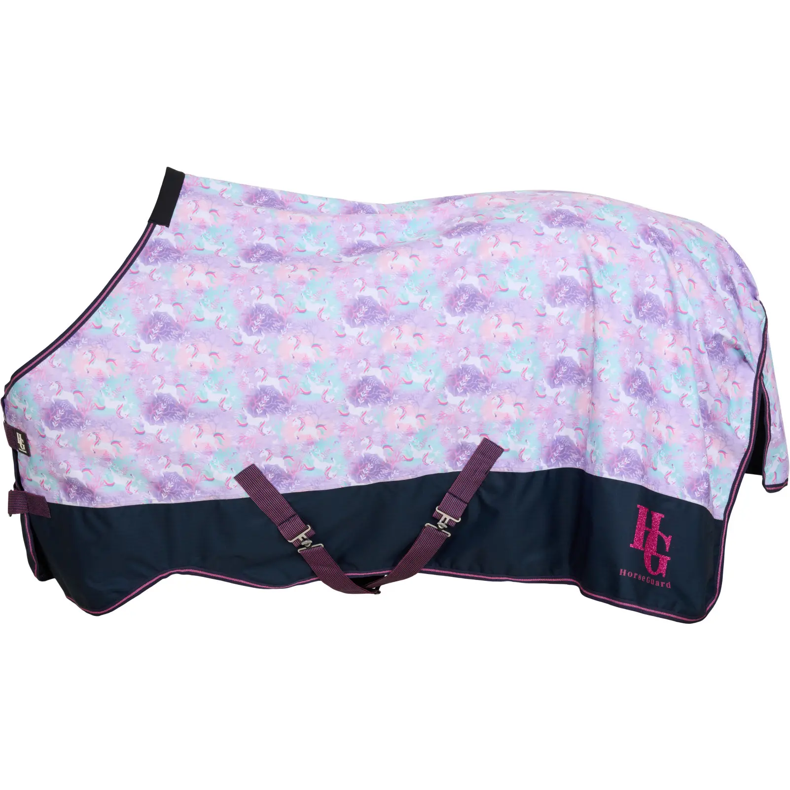 Turnoutdecke 600D JOSH UNICORN lavender