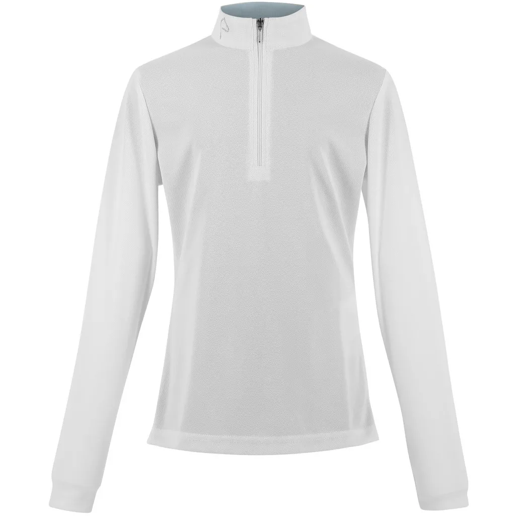 Damen Turniershirt Langarm BUFFY weiß