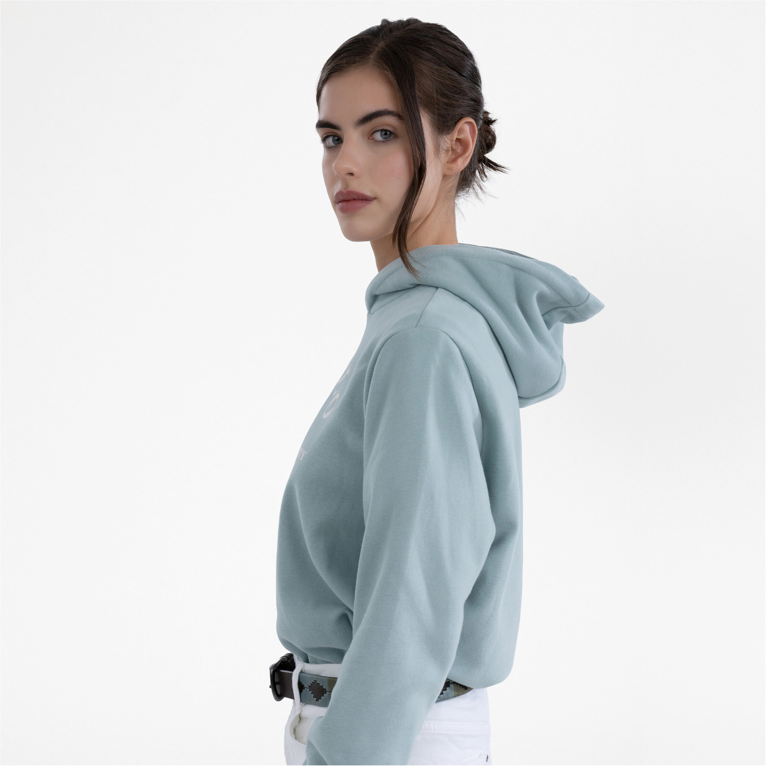 Damen Hoodie HVPJewel aqua sky