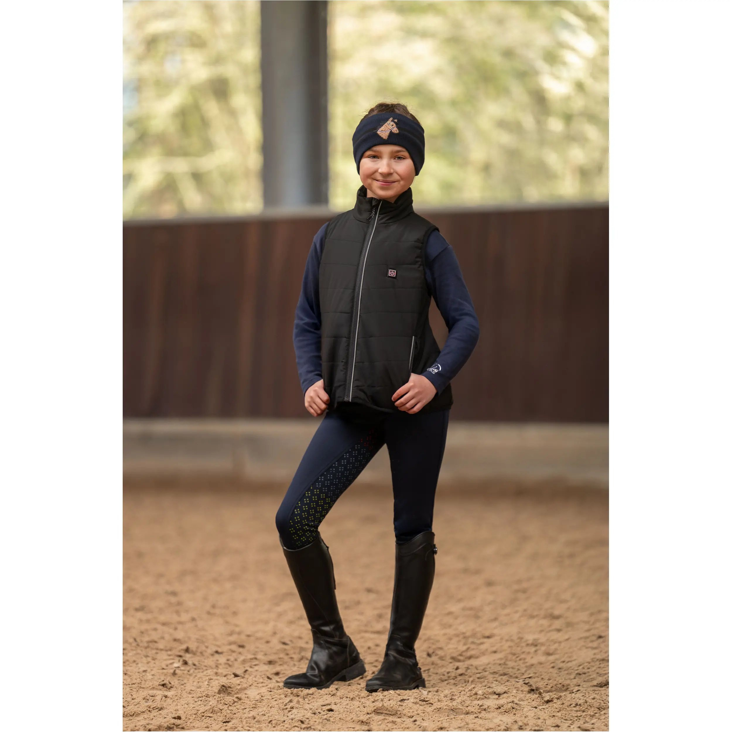 Winter Kinder Heizweste CUDDLE STYLE schwarz