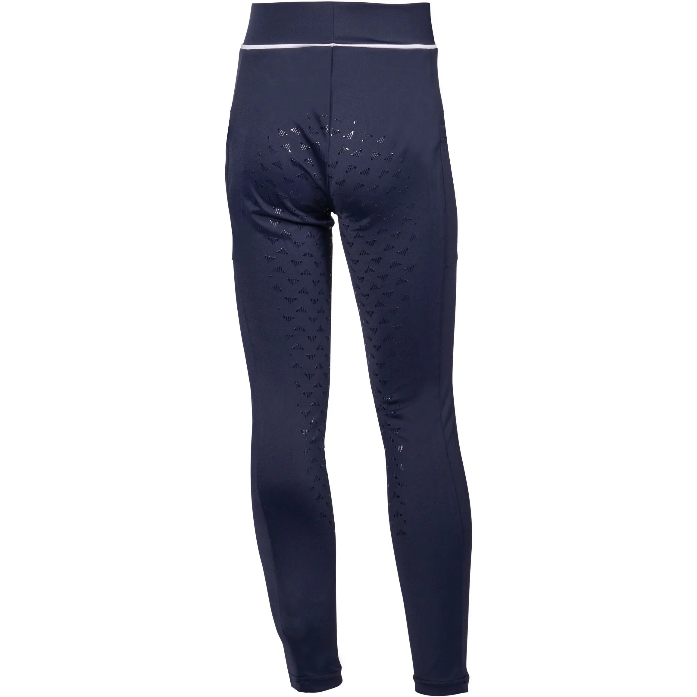 Kinder Reitleggings Silikon Vollbesatz MAUI dunkelblau