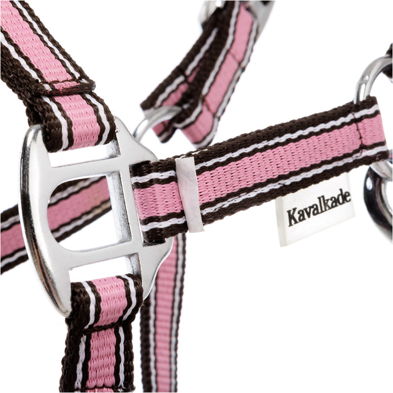 Halfter SHORTY rosa/braun/weiß