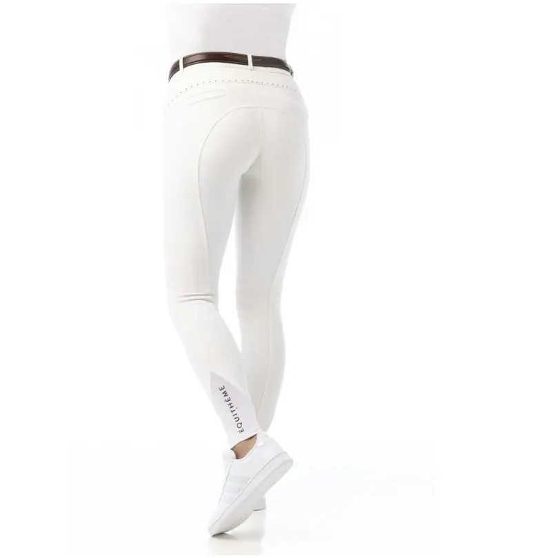 Damen Reithose Silikon Kniebesatz SAFIR weiß/blau