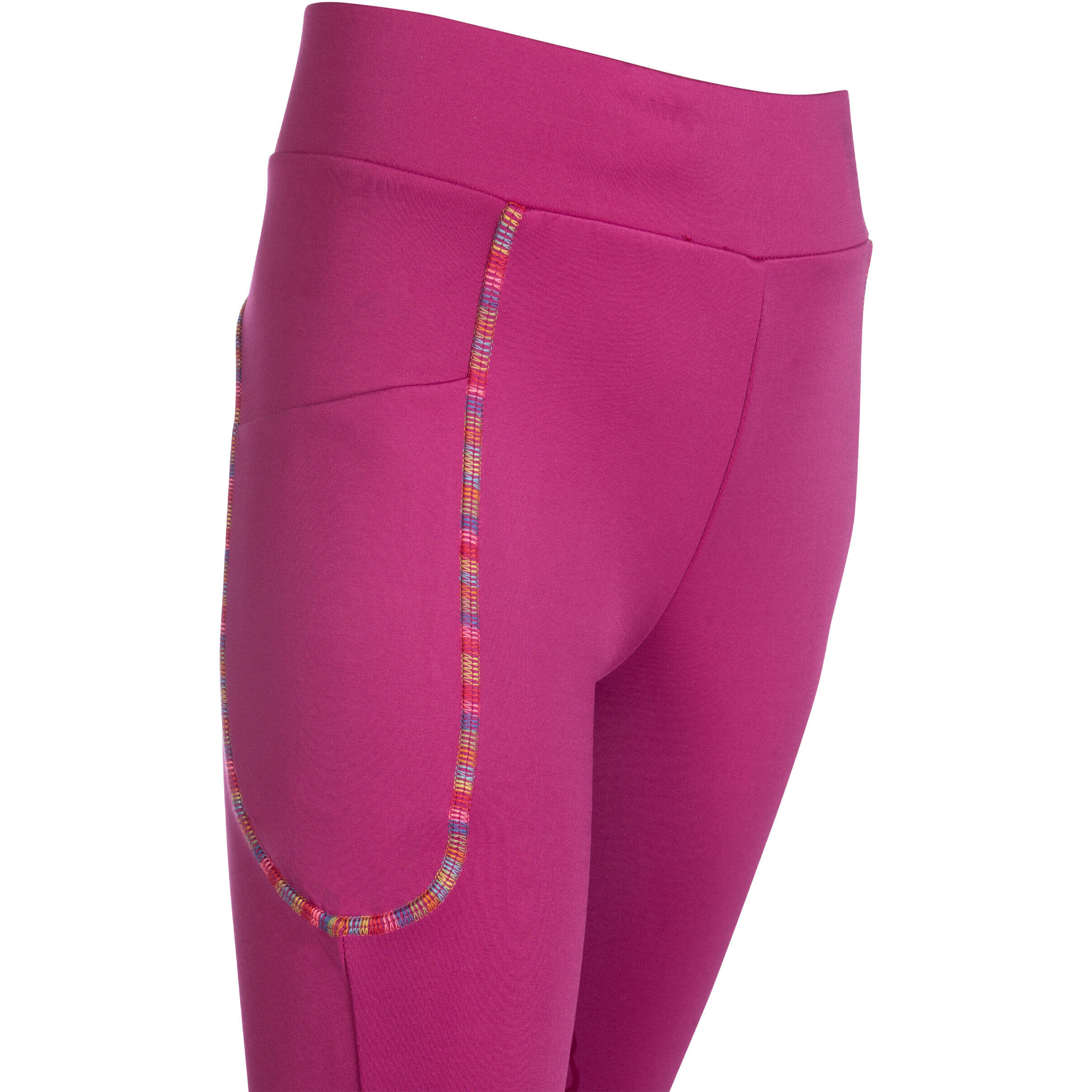 Kinder Reitleggings Silikon Kniebesatz POLLY magenta
