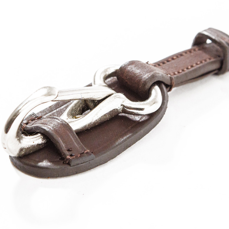 Backenstücke mit Karabiner (2er Set) EVERYDAY Leder geölt braun