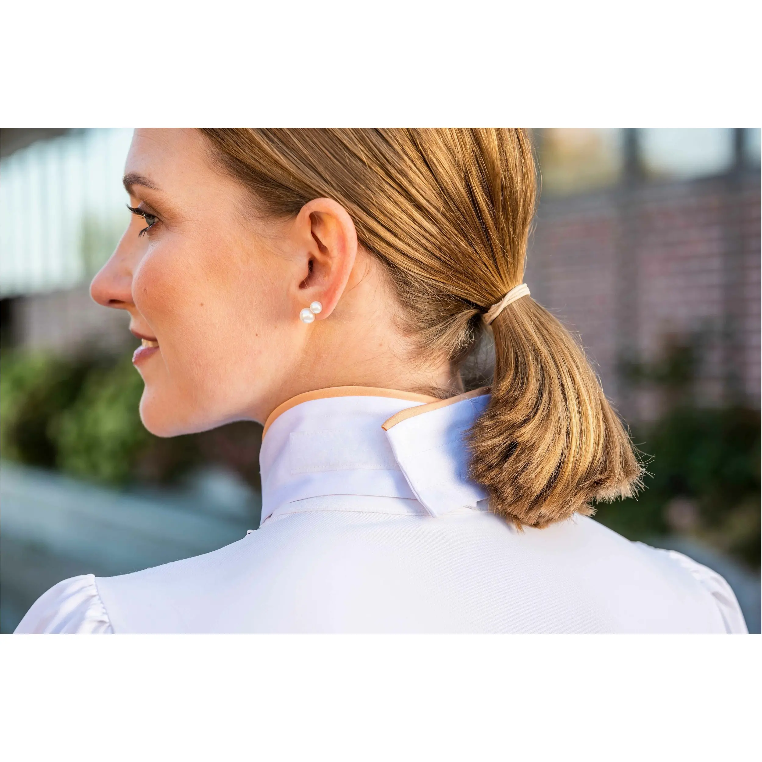 Plastron ABBY weiß/rosegold