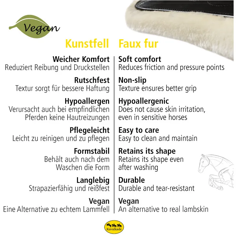 Langgurtschoner GERD Kunstfell schwarz