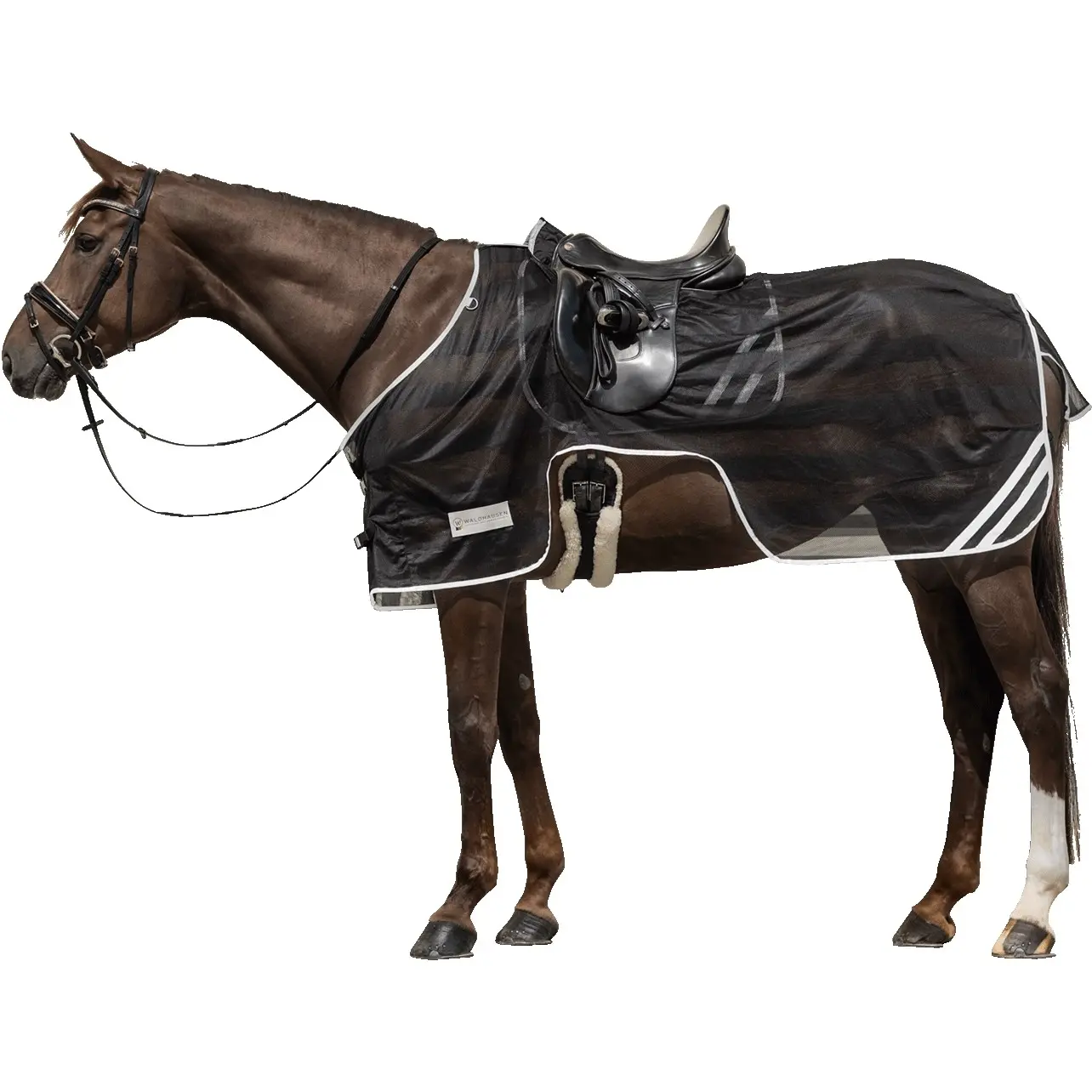 Ausreitdecke REFLEX schwarz/silbergrau