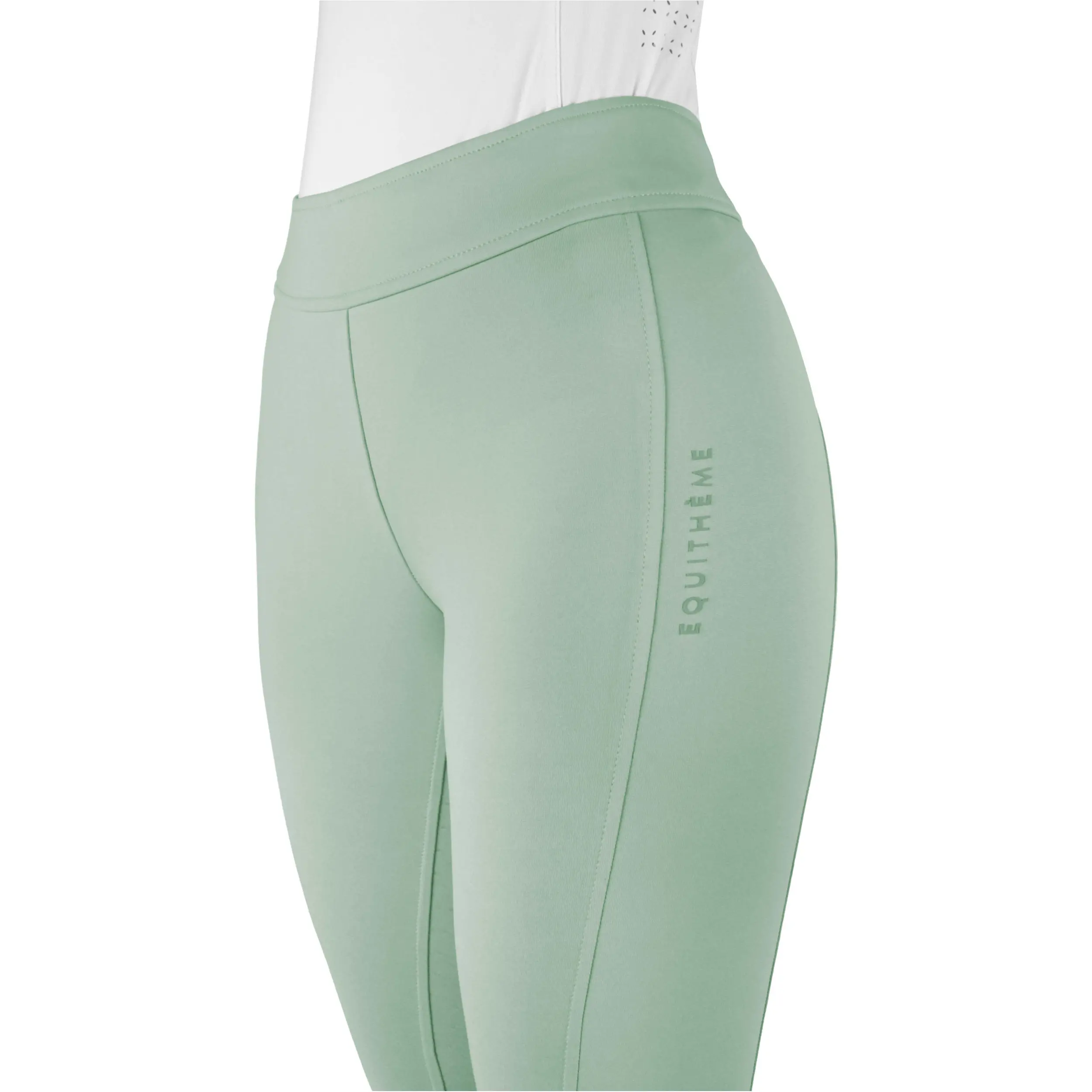 Damen Reitleggings Silikon Vollbesatz EK-BIRDY hellgrün