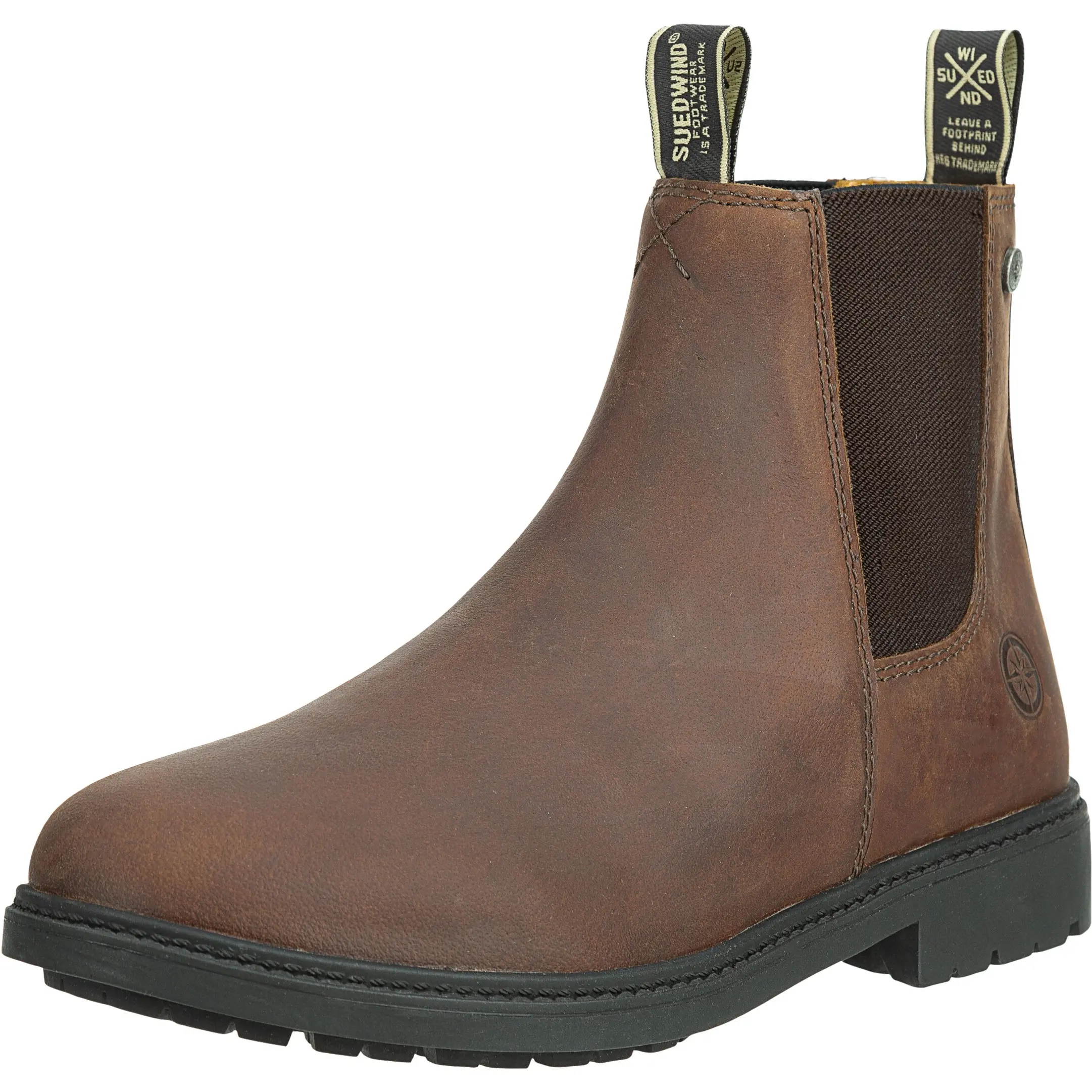 Winter Reitstiefeletten NEW WORK Eco Echtleder braun