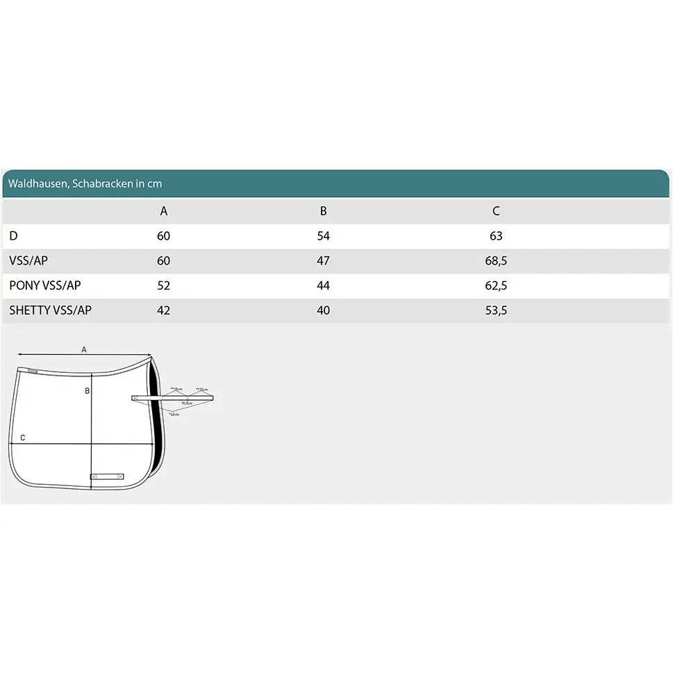 Schabracke REFLEX schwarz/silber