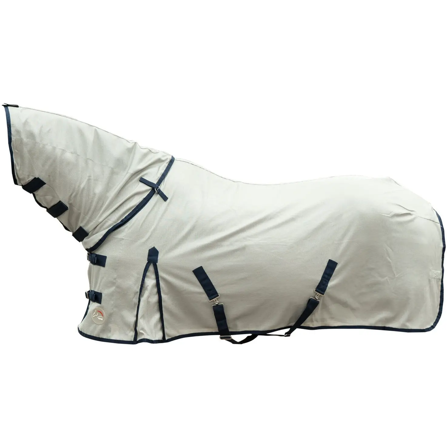 Fliegendecke mit abnehmbarem Halsteil RAIN II grau