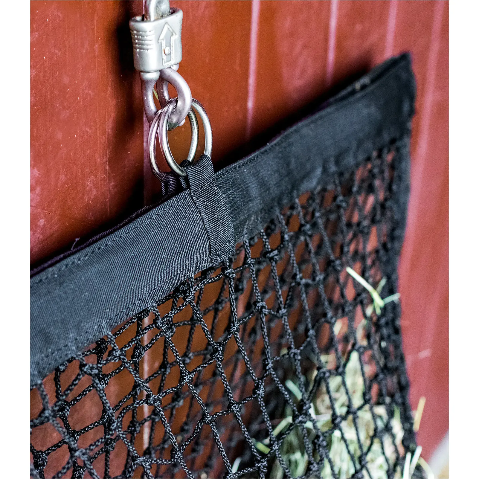 Heunetz mit Füllhilfe schwarz