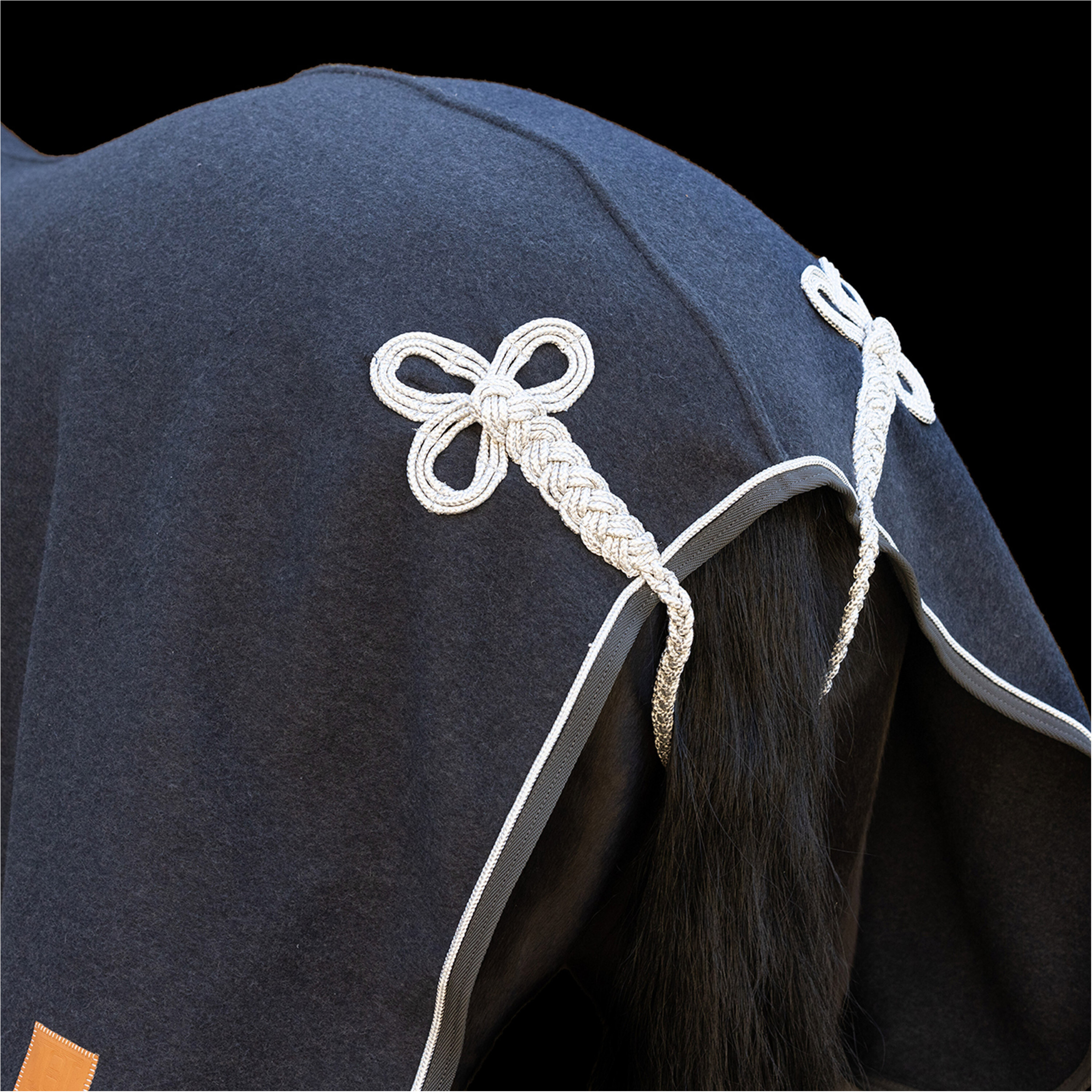 Wolldecke HVPScottie dark grau melange