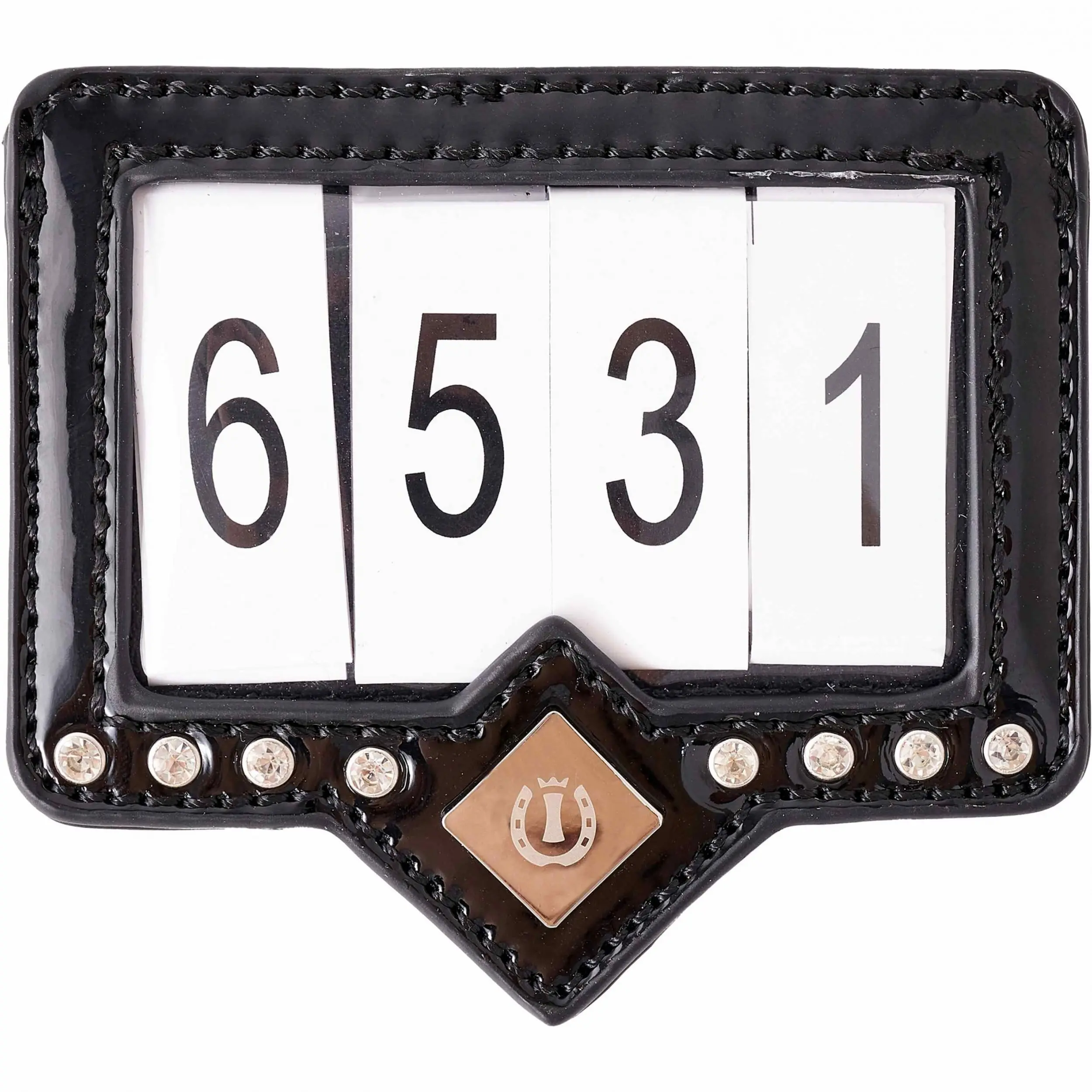 Turniernummern IRHShow and Glow schwarz/rosegold