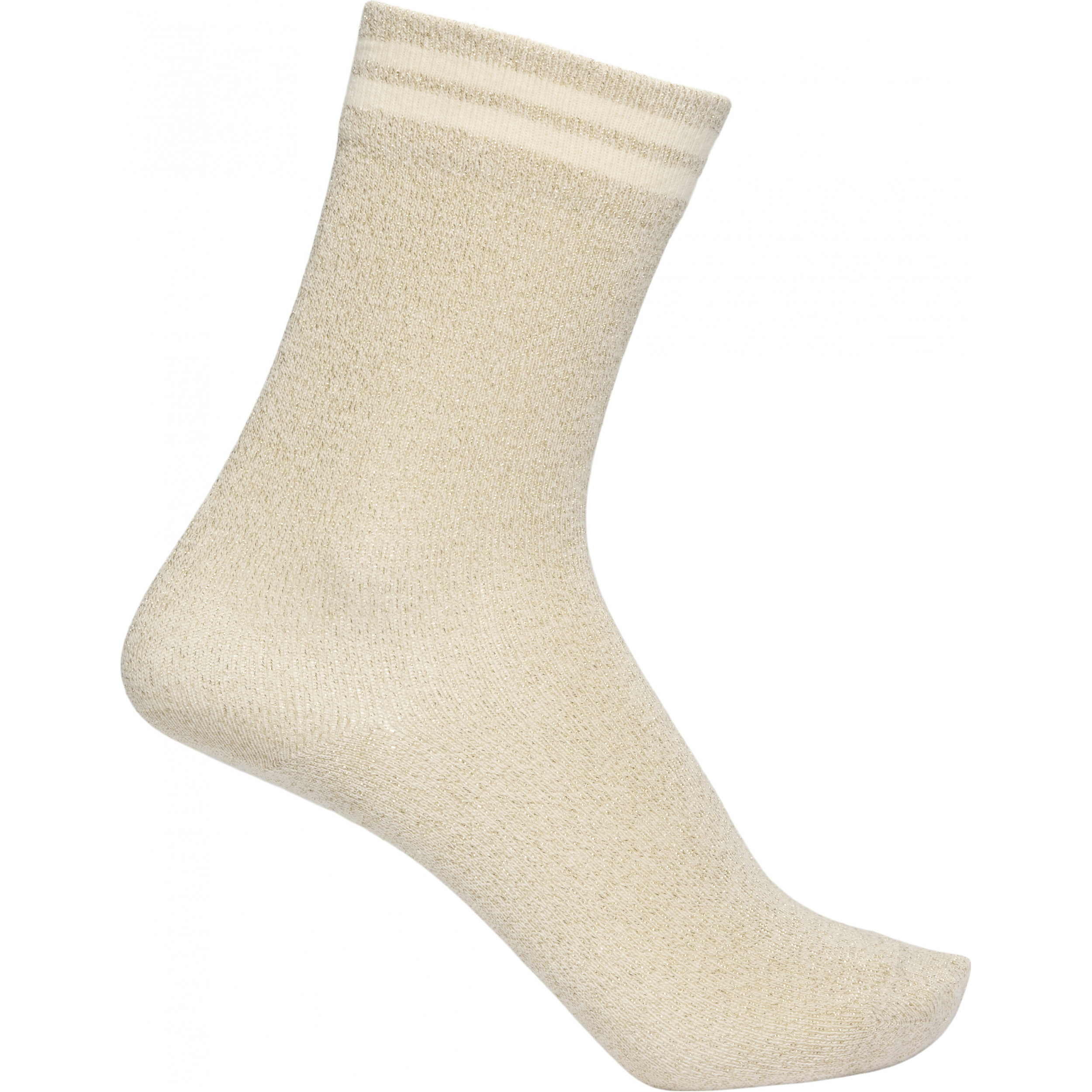 Reitsocken halbhoch GLITZER sandshell