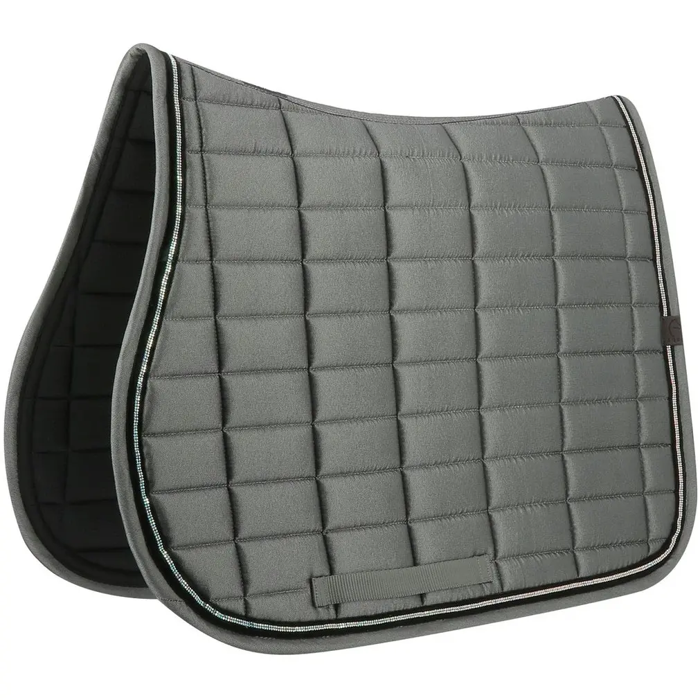 Schabracke mit Strass DOMINO grau