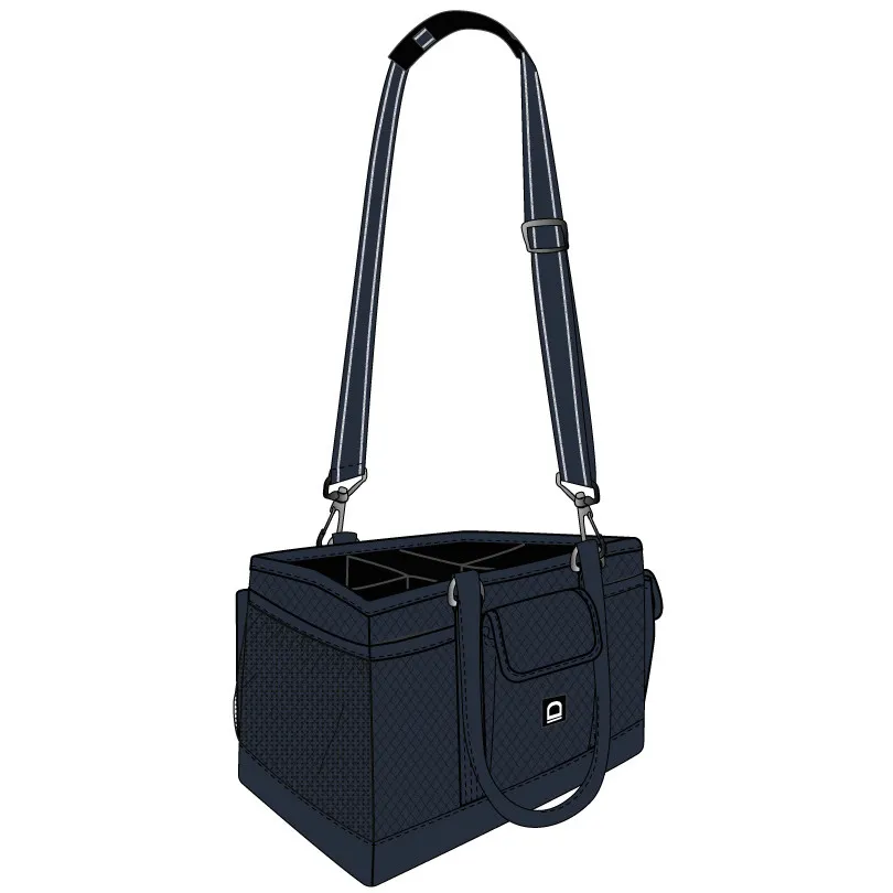 Putztasche SQUARED DIAMOND navy