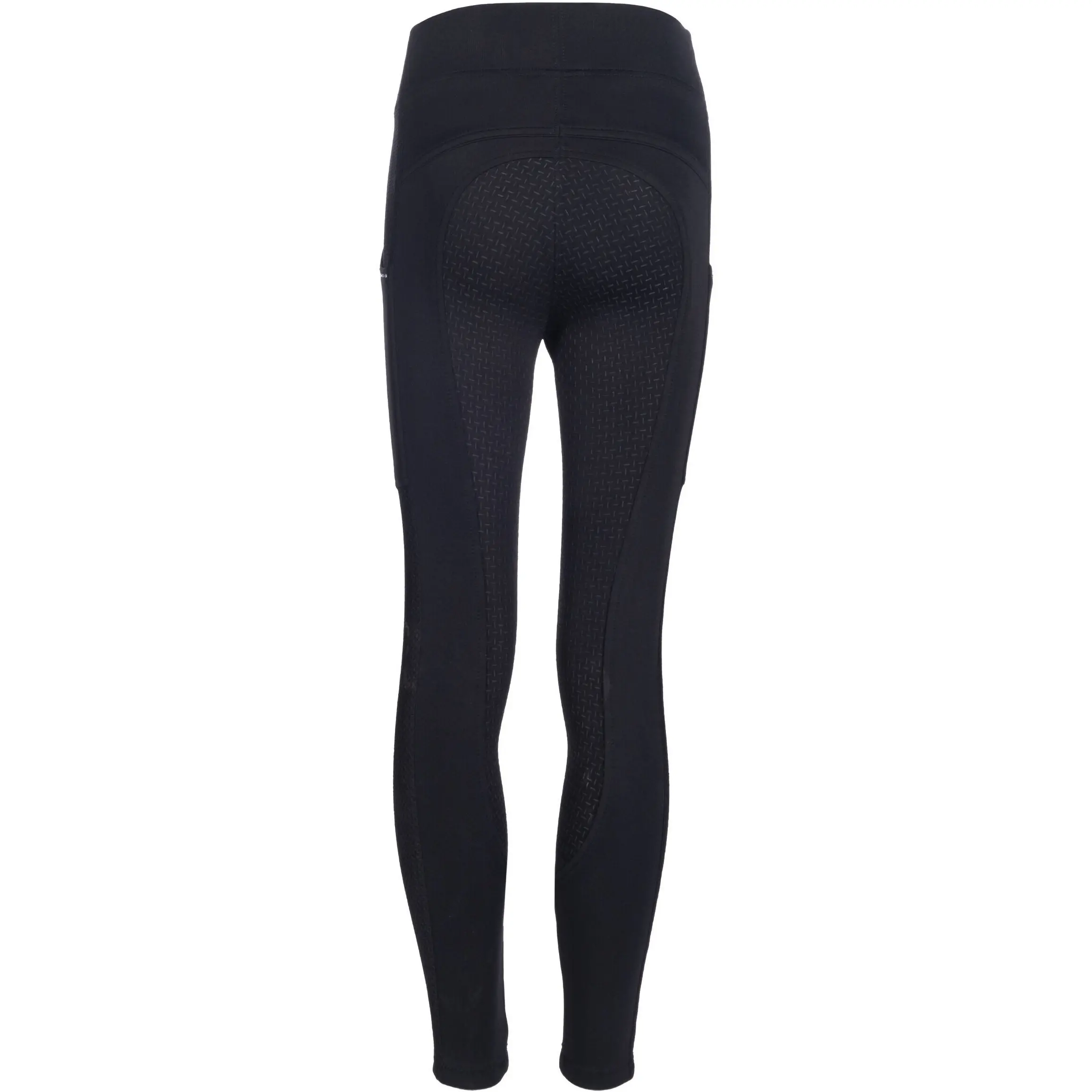 Damen Reitleggings Silikon Vollbesatz MESH STYLE schwarz