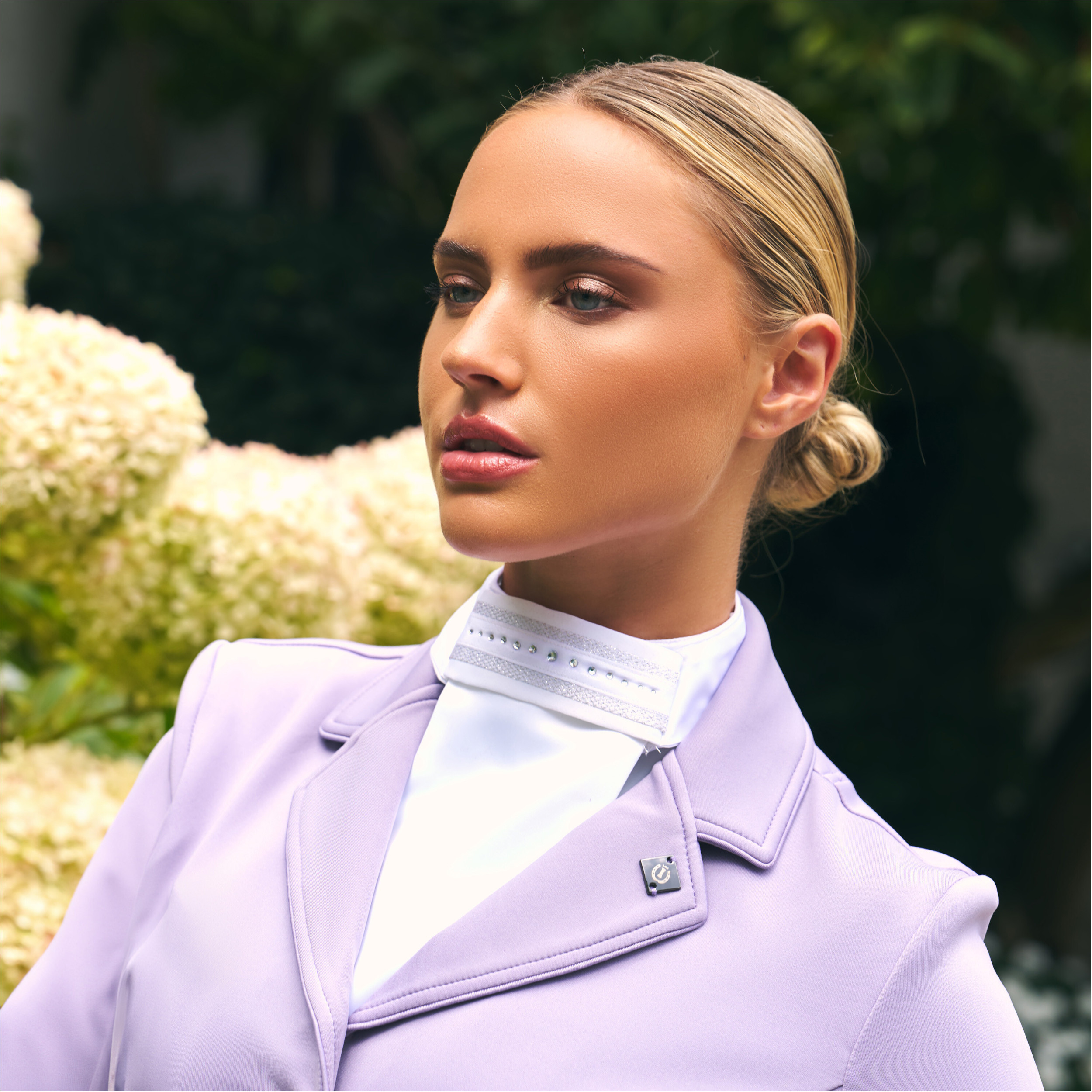 Damen Plastron IRHBasic weiß