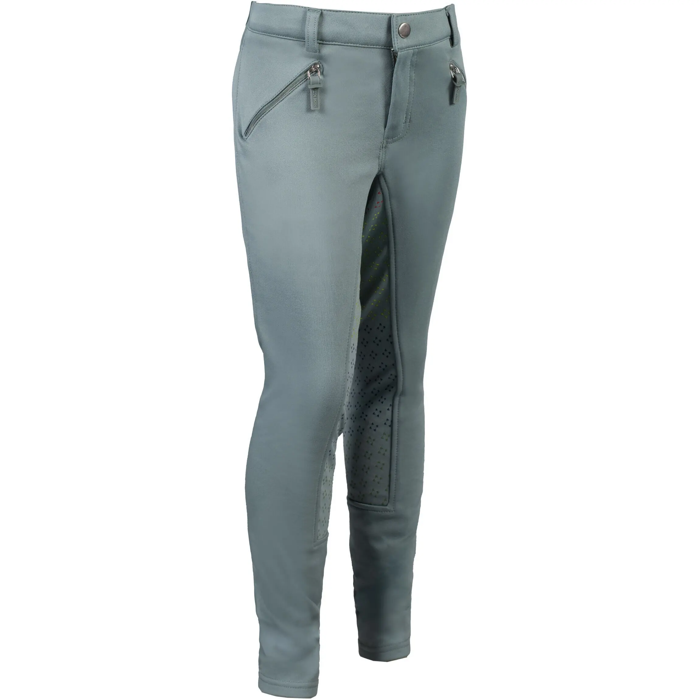 Kinder Reithose Silikon Vollbesatz MIA salbei