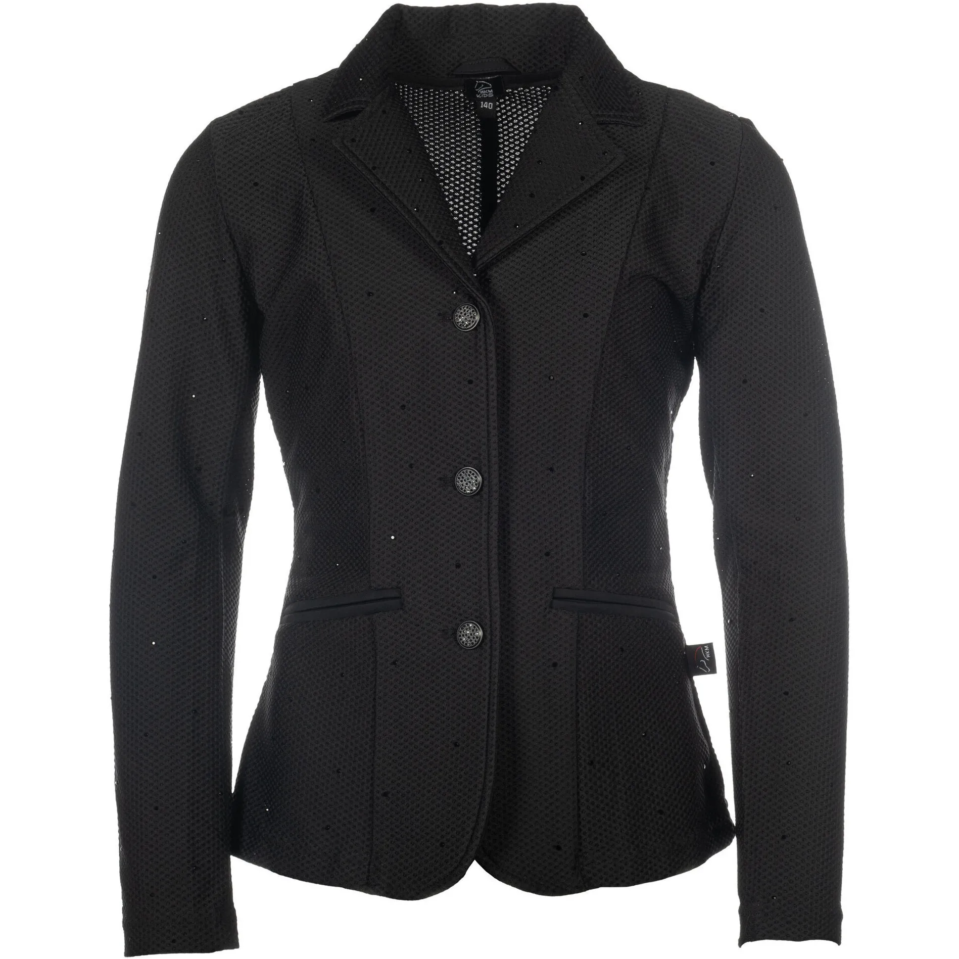 Kinder Turnierjacket CRYSTAL KIDS schwarz