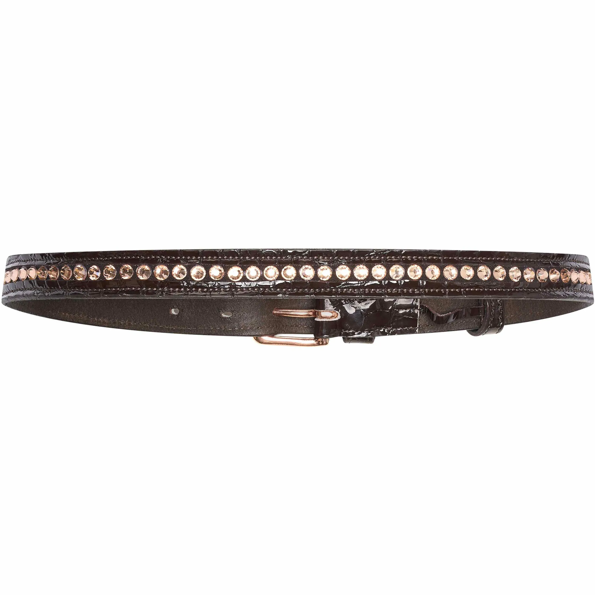 Damen Gürtel IRHOlania Sparkle brown/rosé Metal