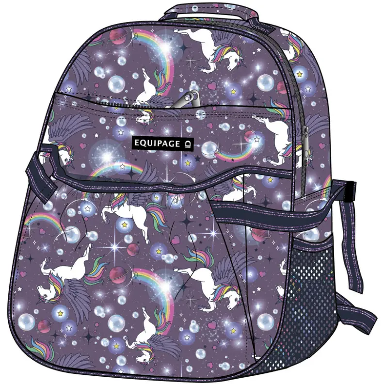 Kinder Rucksack mit Helmtasche KLARA montana grape