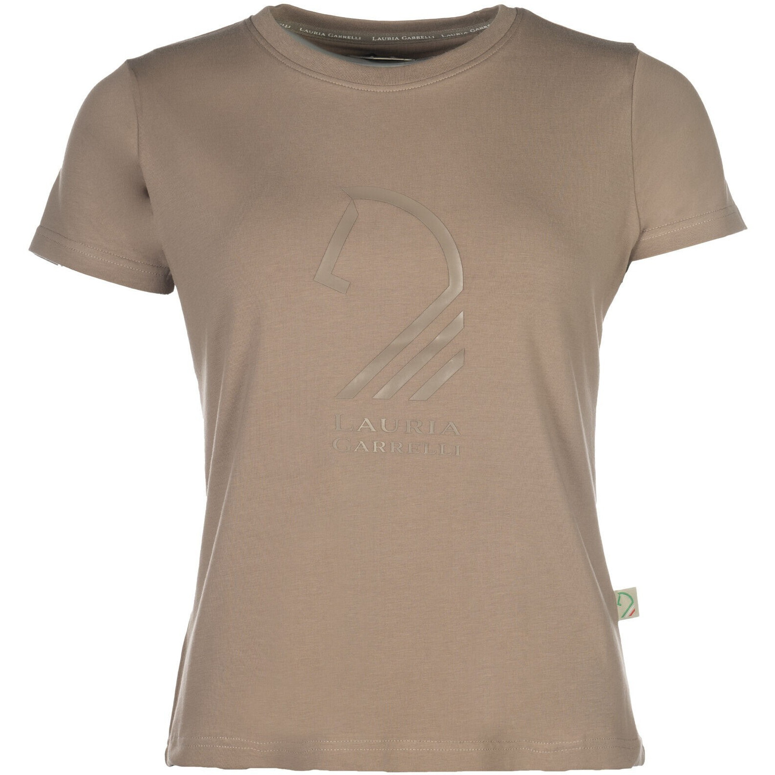 Damen T-Shirt LIVIGNO HORSE HEAD taupe
