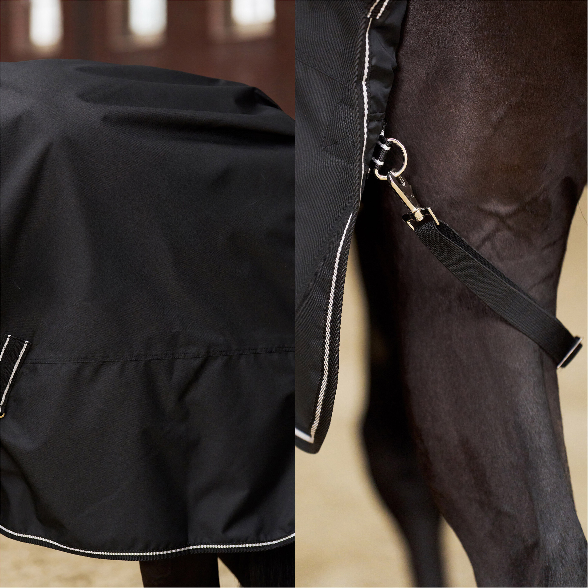 Outdoordecke 600D mit Polarfleecefutter IRHBasic schwarz