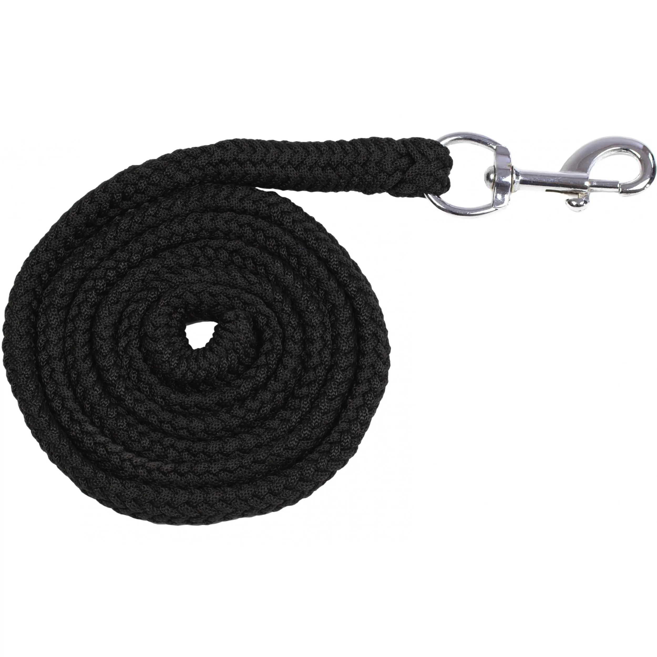 Führstrick mit Karabinerhaken BASICLINE schwarz 180cm