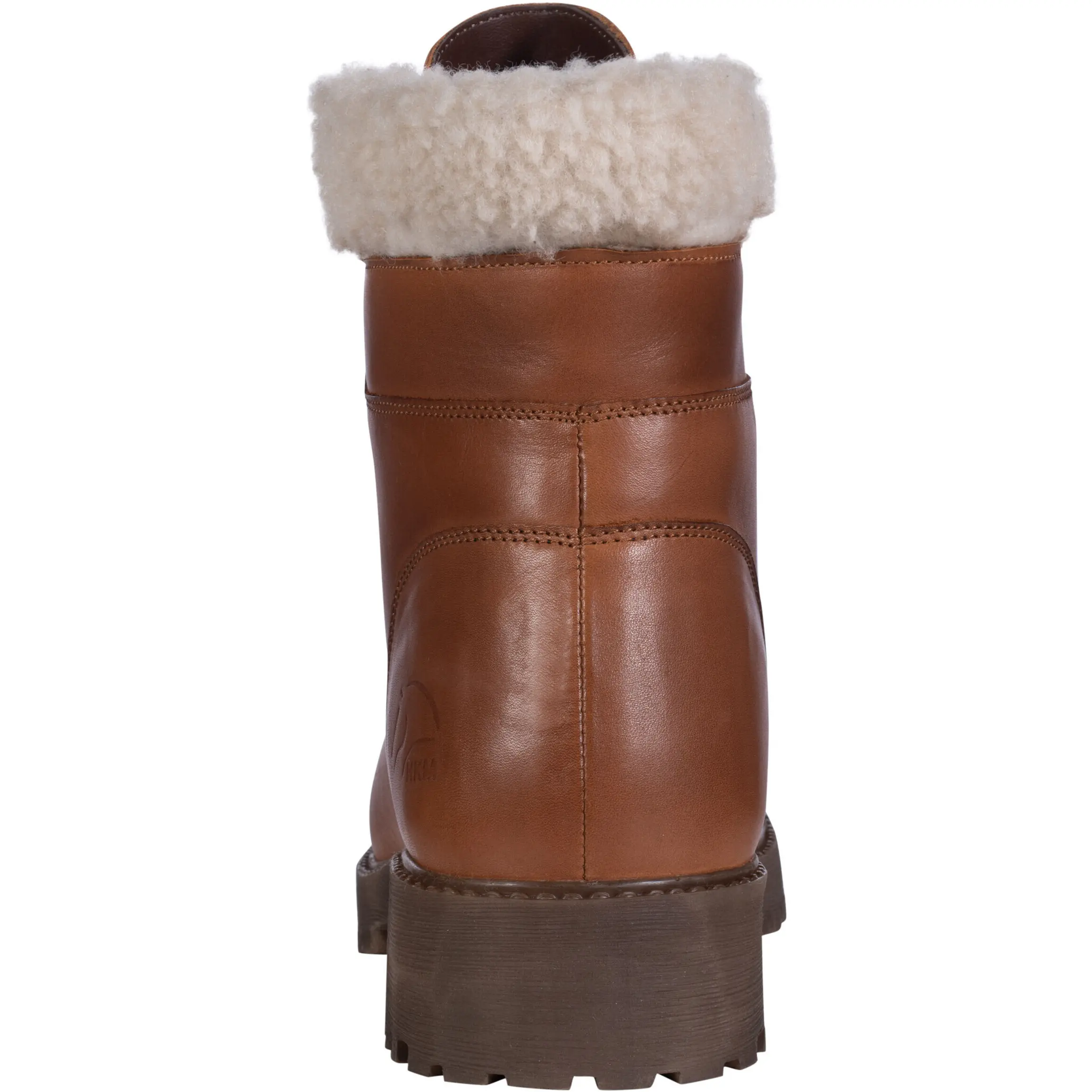 Schnürboots WALKER Echtleder cognac