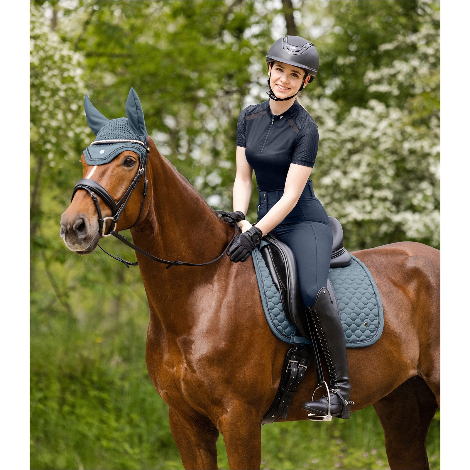 Schabracke PEGASUS kreideblau
