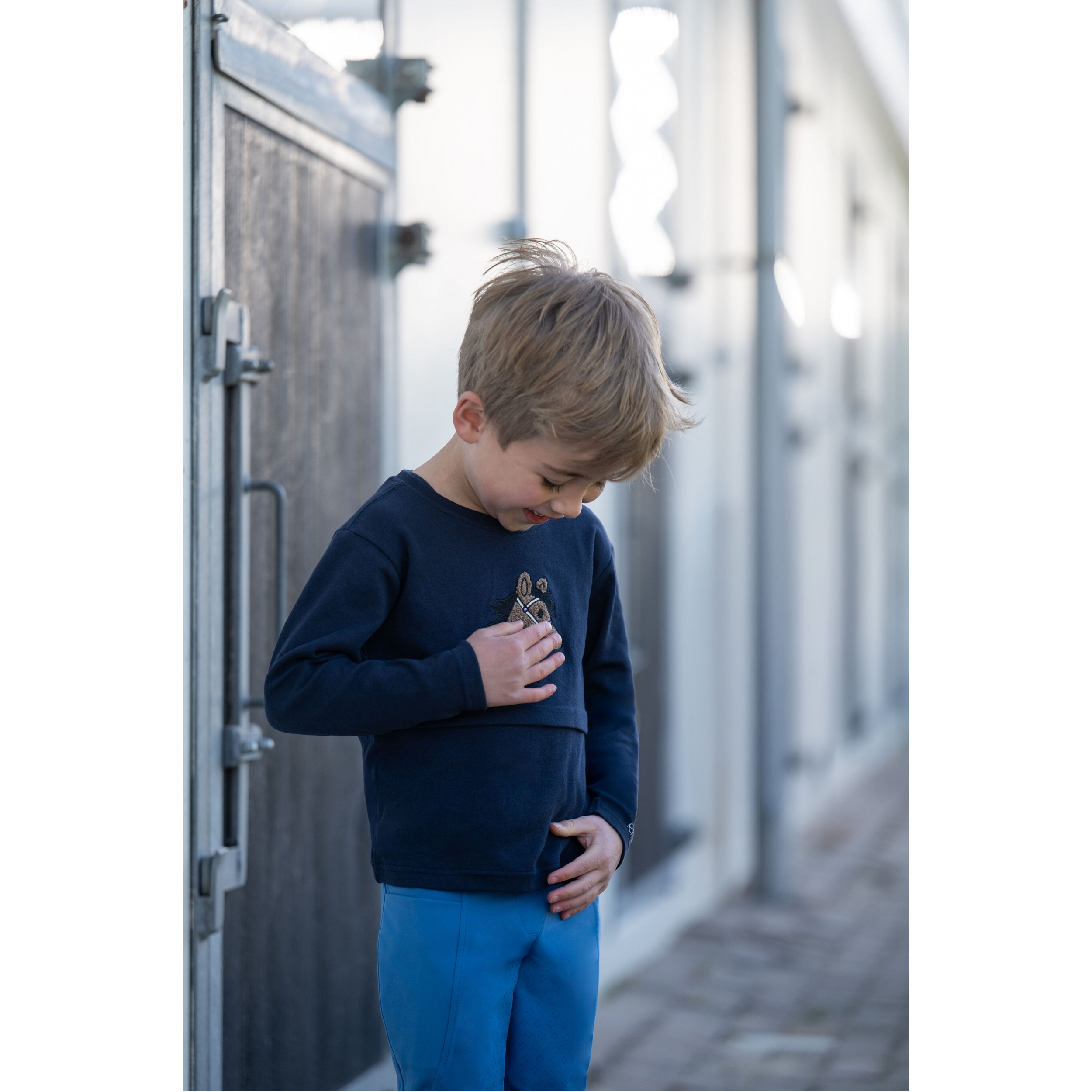 Kinder Langarmshirt MIA dunkelblau