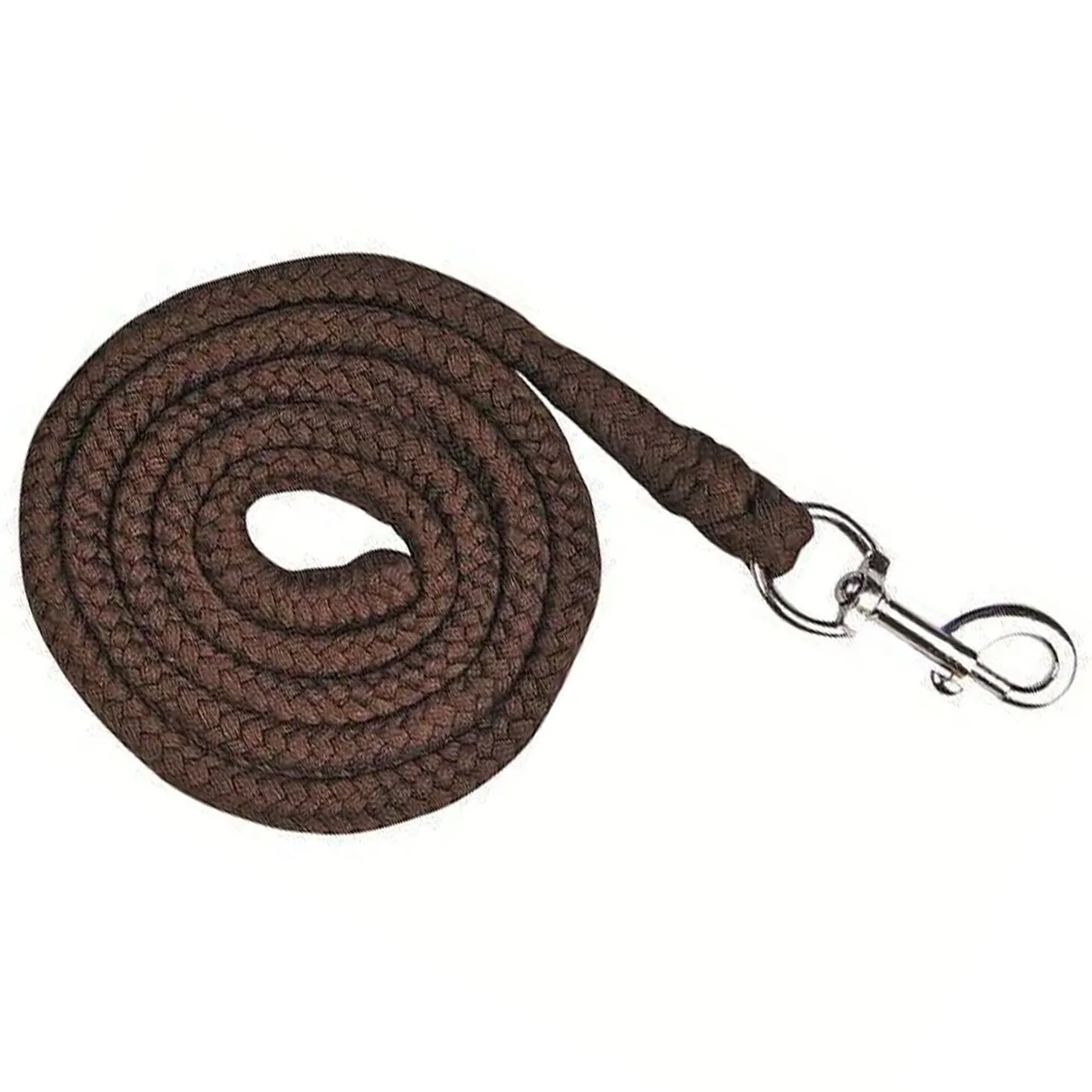 Führstrick mit Karabinerhaken STARS dunkelbraun 180cm