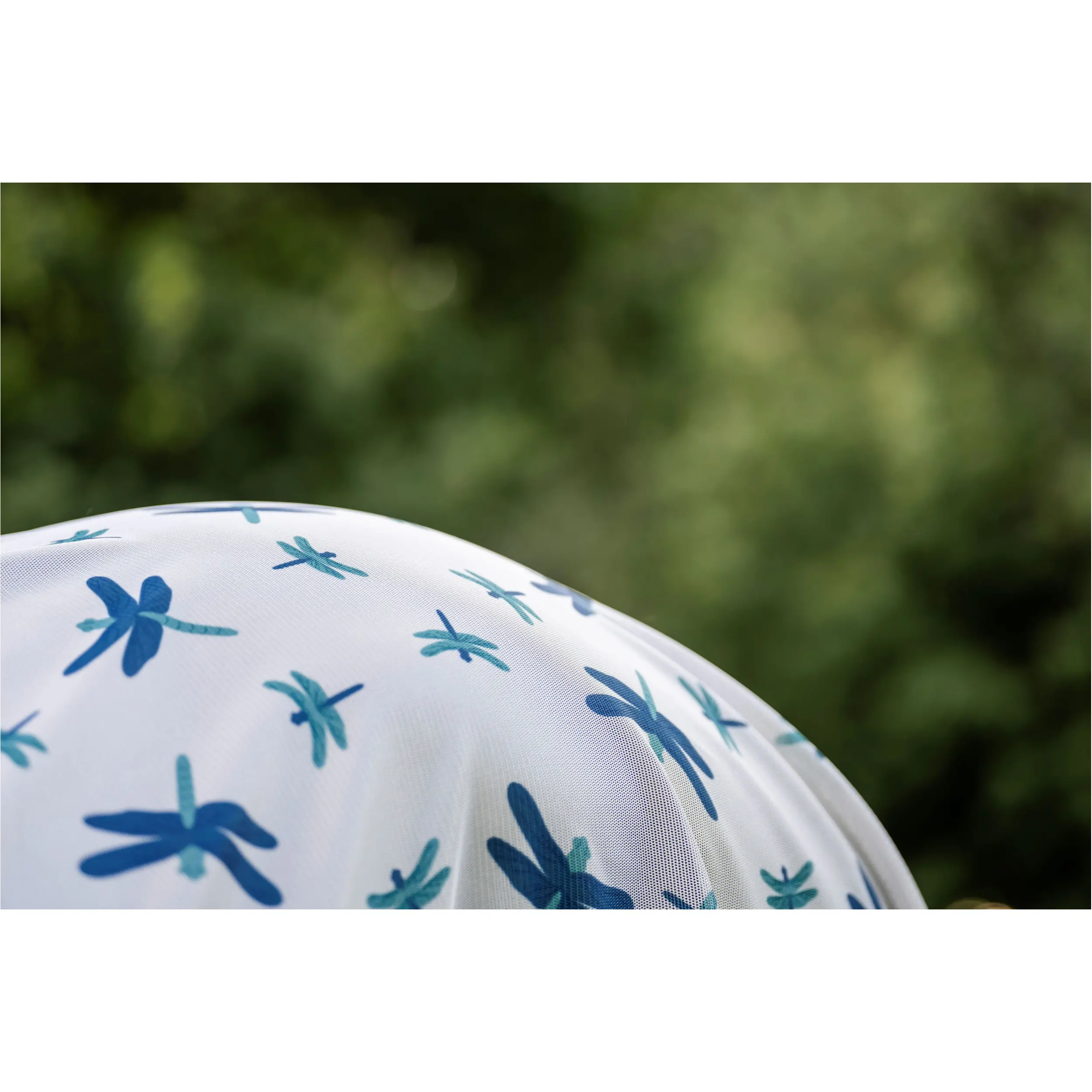 Fliegendecke mit Halsteil (abnehmbar) AMIGO Bug Rug Plus dragonfly print/silver/blue/sage