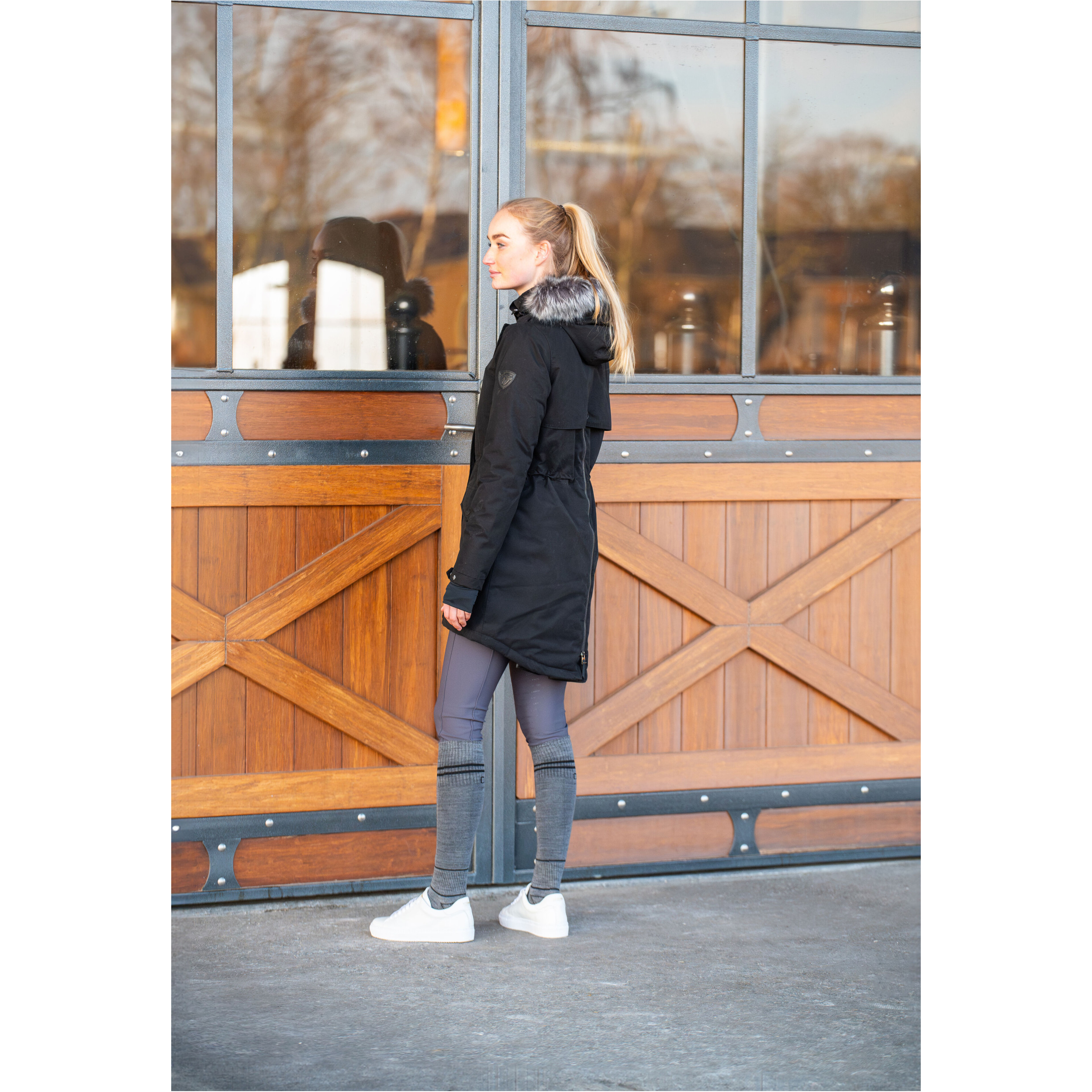 Damen Winterreitmantel AMY schwarz Damen Winterreitmantel AMY schwarz