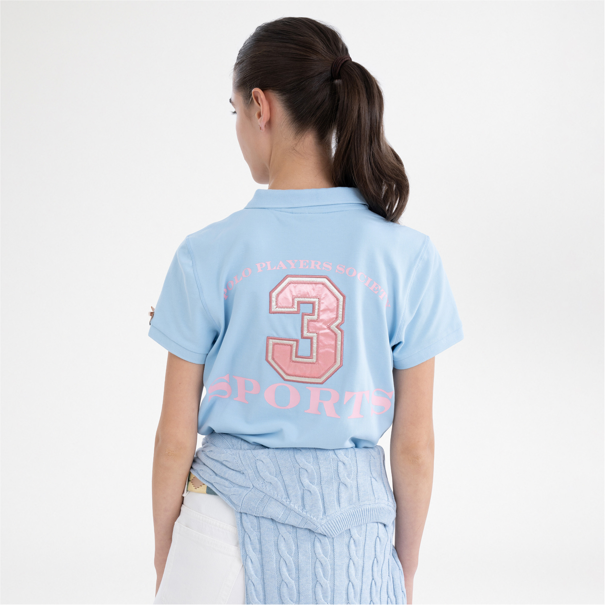 Damen Poloshirt HVPFavouritas EQ powder blue