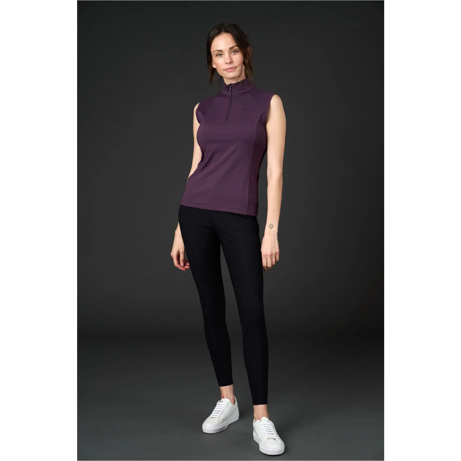 Damen Turniershirt Ärmellos TEODORA plum perfect